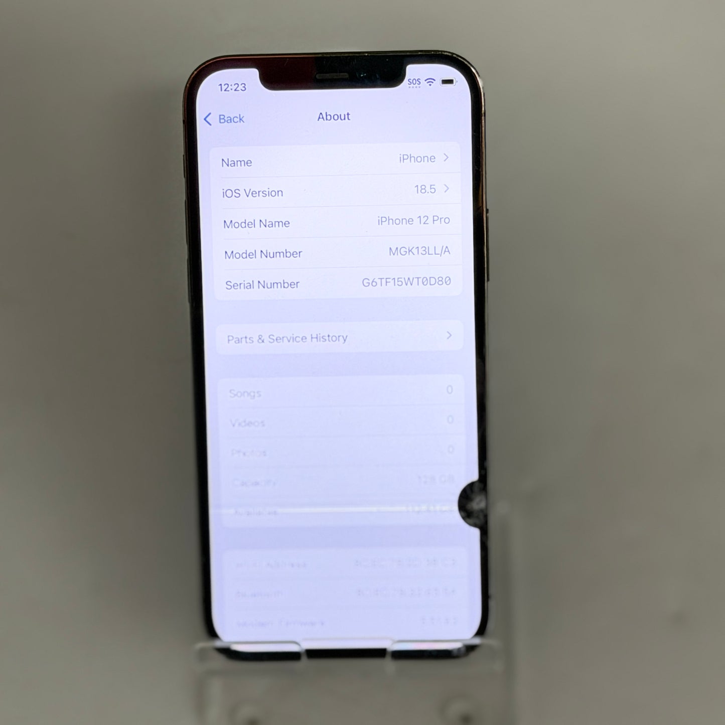 Apple iPhone 12 Pro 128GB Black Unlocked - Broken