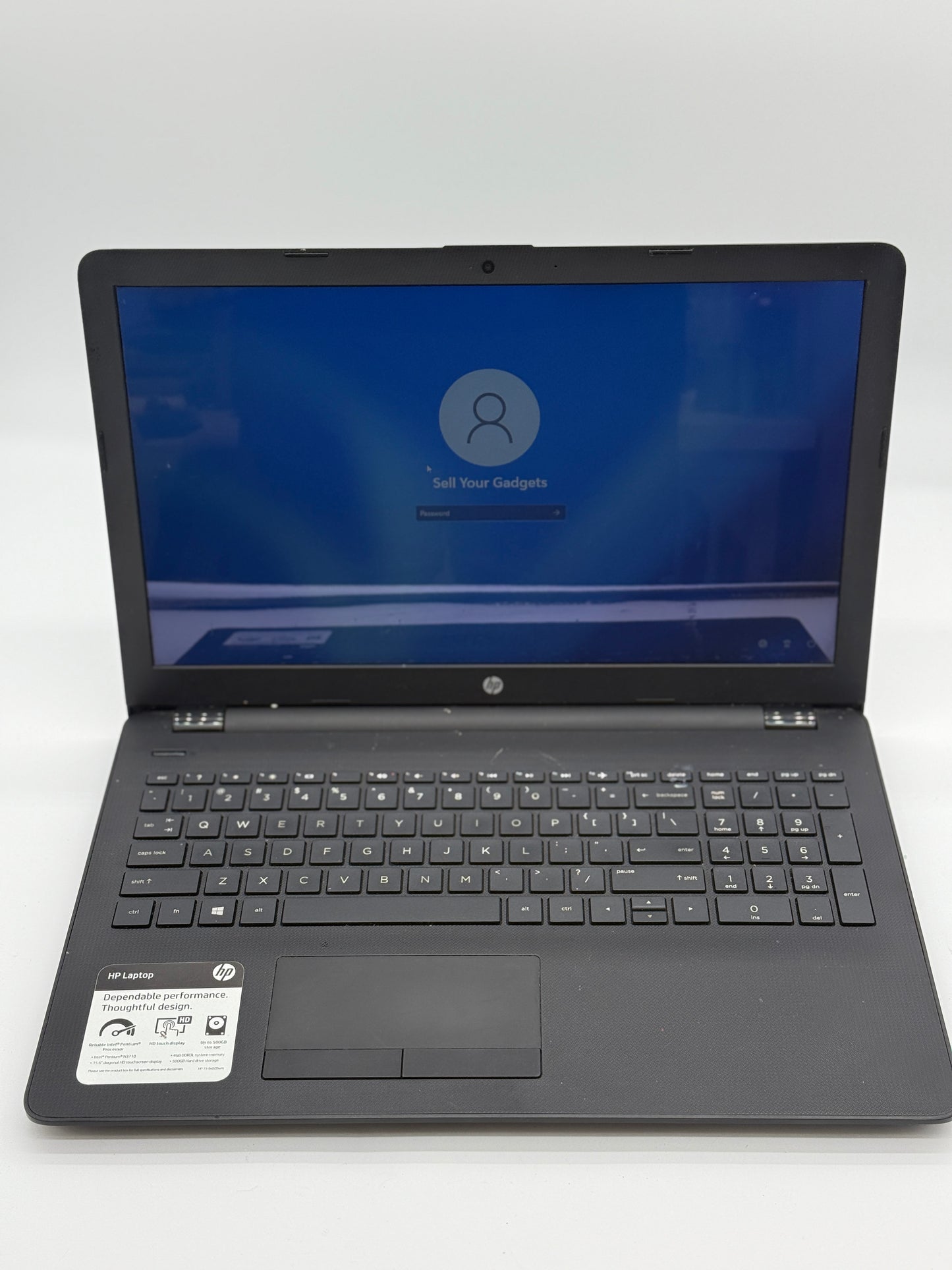 HP 15-BS020WM 15.6" TouchScreen Laptop 1.6GHz Pentium N3710 CPU 8GB RAM 256GB HD