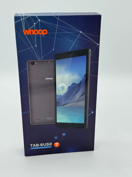 Whoop Tab-8US2 Tablet - 32GB, Unlocked, WiFi, Black