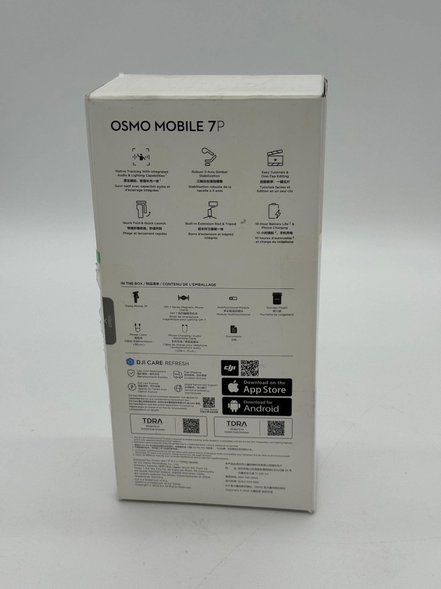 DJI OSMO Mobile 7P - New In Box - Black - Accessory