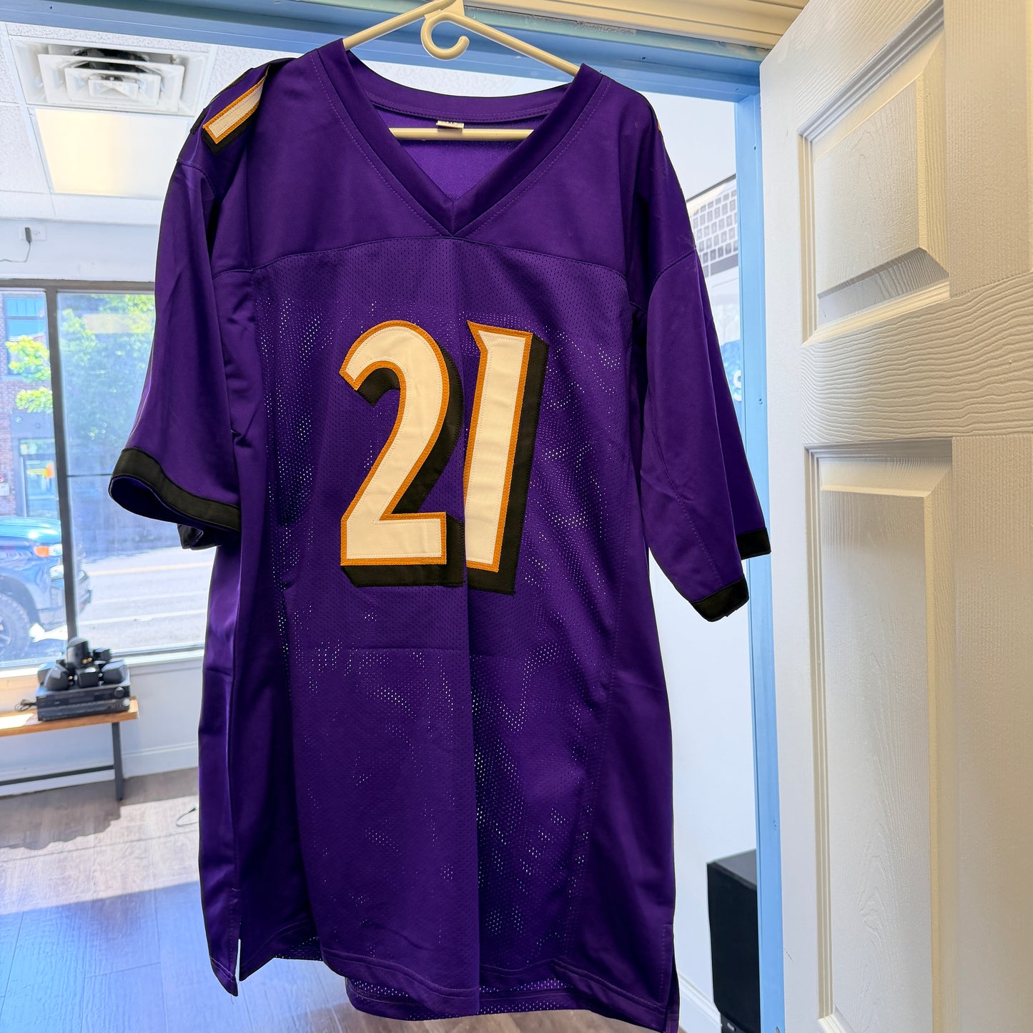 Brandon Stephens Signed Baltimore Ravens Custom Purple Jersey Autographed Beckett BAS