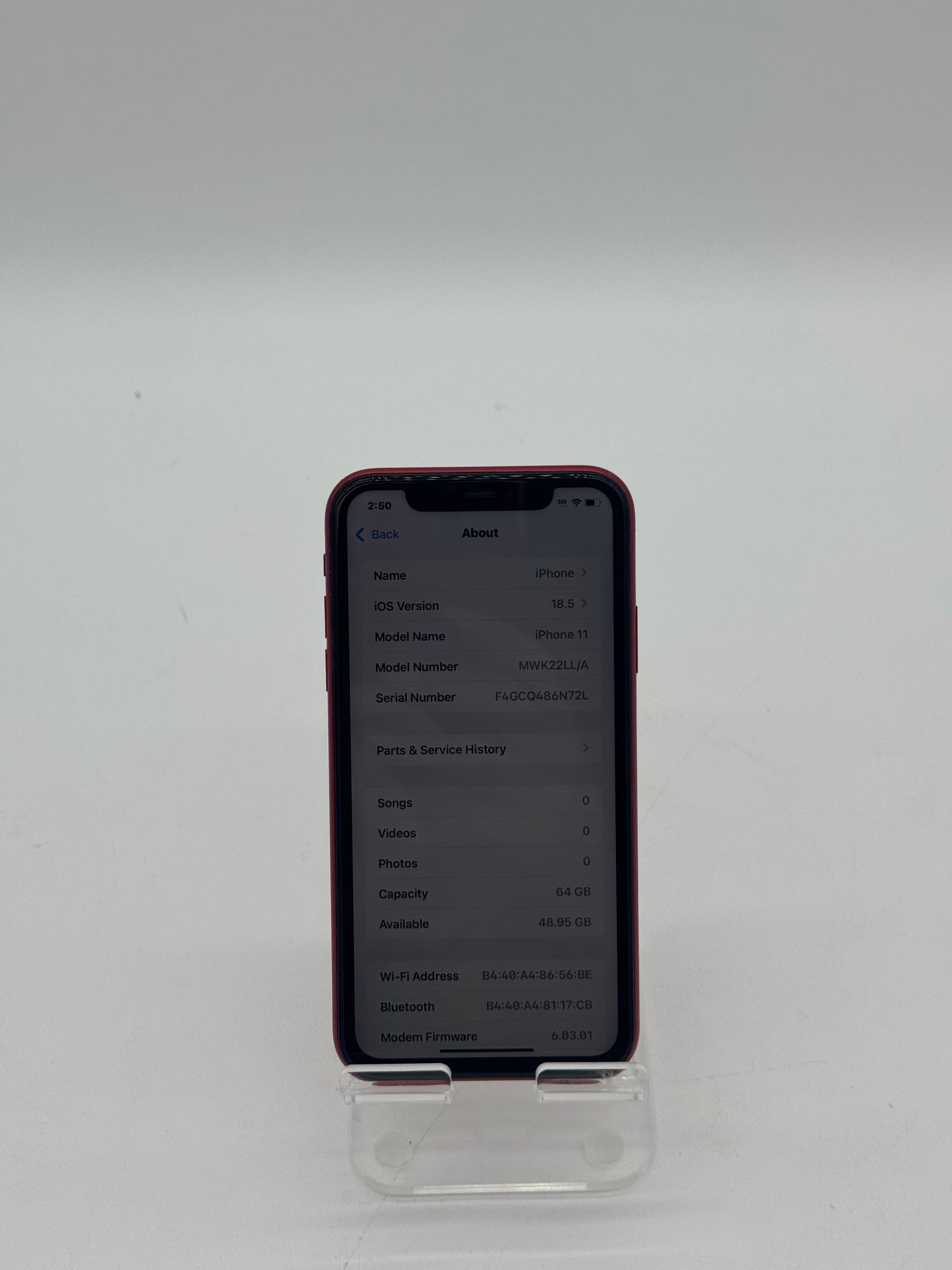 Apple iPhone 11 - 64GB - Red - Used - iCloud Off - Clean IMEI