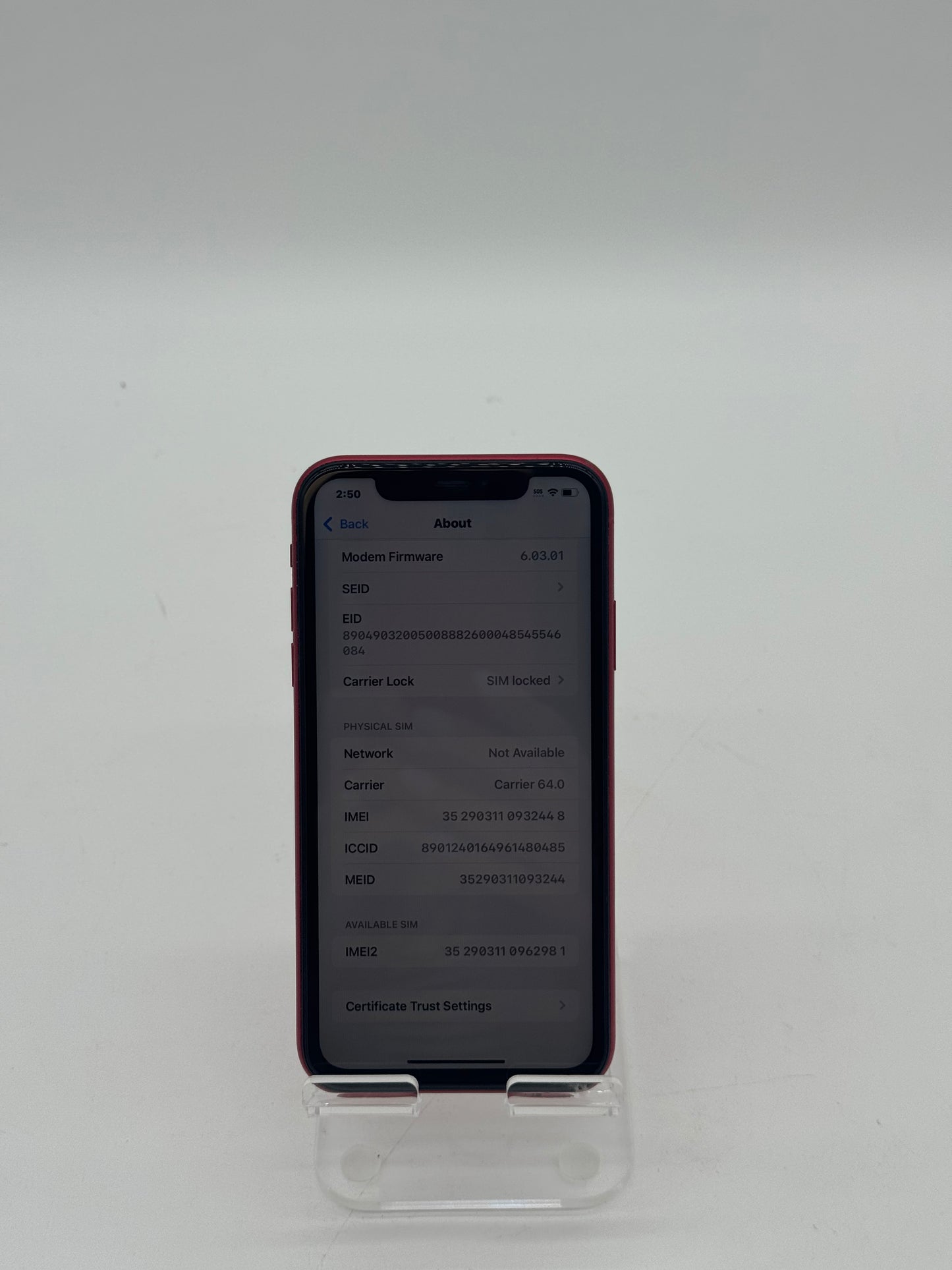 Apple iPhone 11 - 64GB - Red - Used - iCloud Off - Clean IMEI