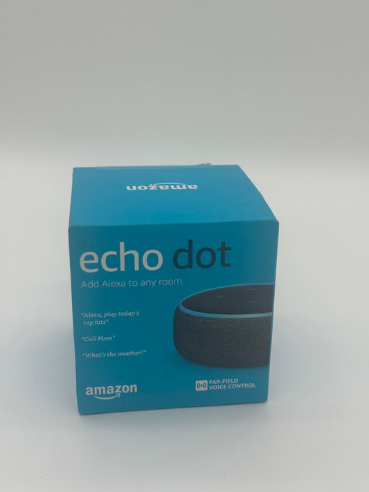 New Black Amazon Echo Dot 3 - Smart Home Speaker