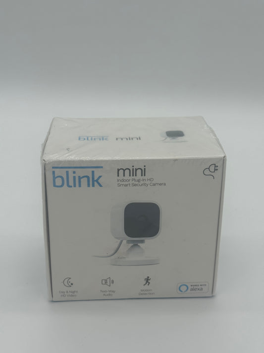 Blink Mini Indoor 1080p Wireless Security Camera - New In Box - White