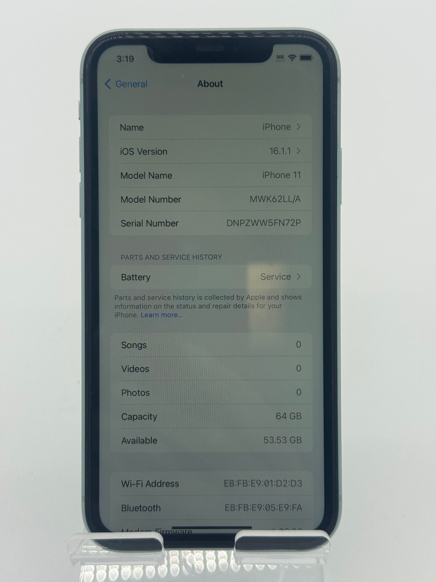 Apple iPhone 11 - 64GB Blue - Used Condition A - Unlocked