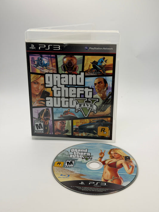 Grand Theft Auto Five PS3 GTA V (Sony PlayStation 3) With Manual (No Map) TESTED