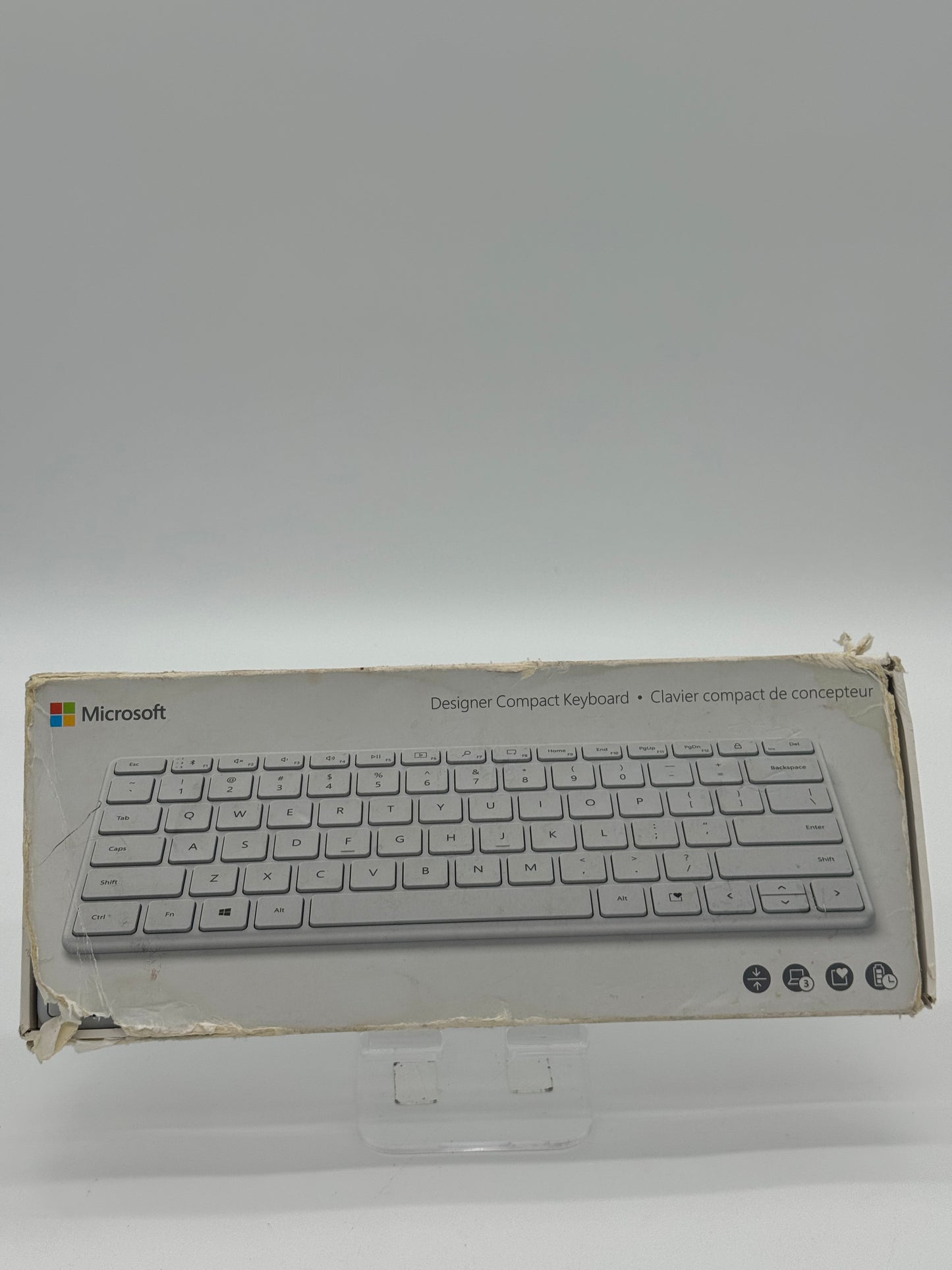 Microsoft 1954 Gray Keyboard - Brand New Condition - Free Shipping - damaged box