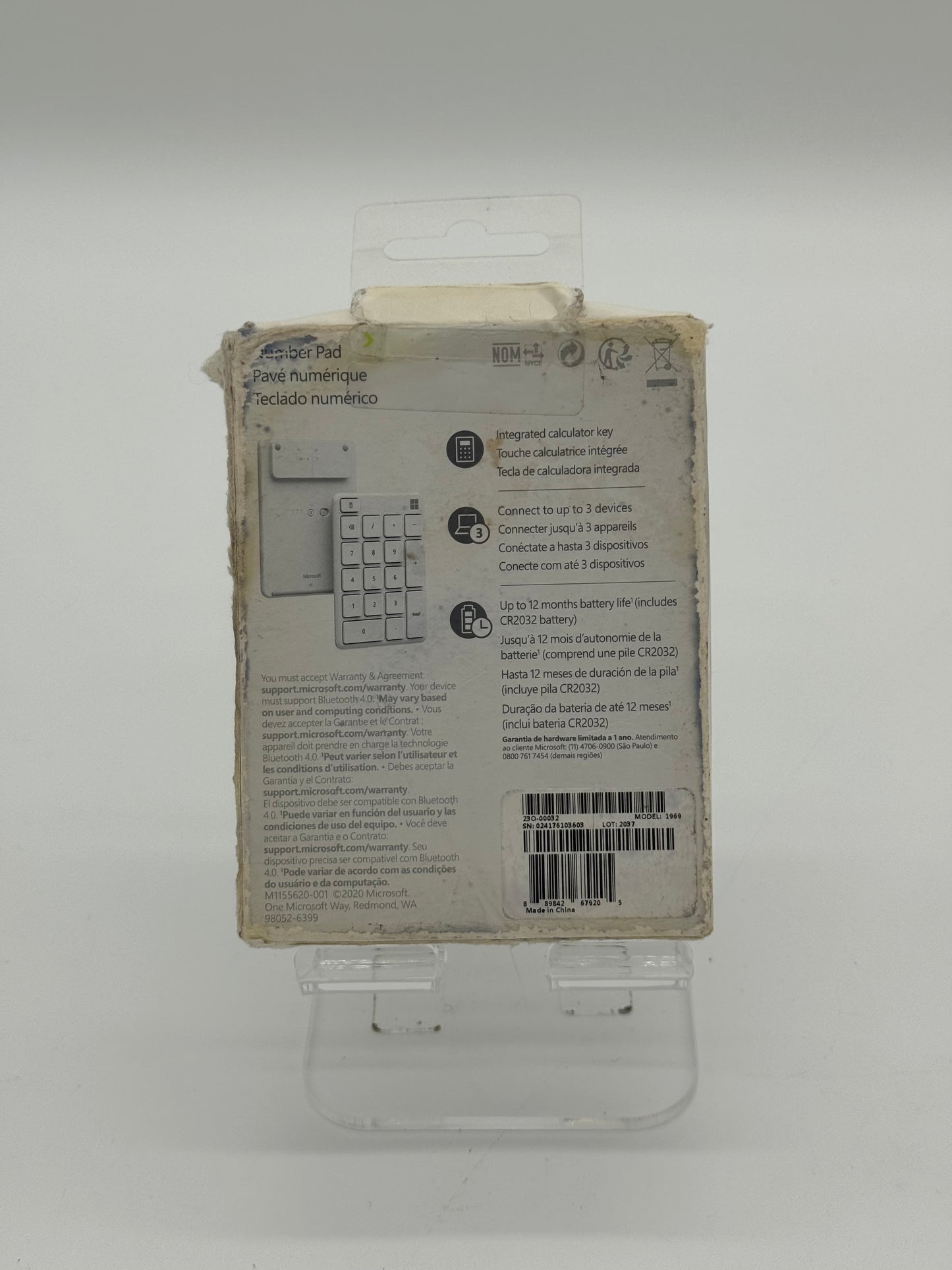 Microsoft 1969 Keyboard - Gray - New No Box