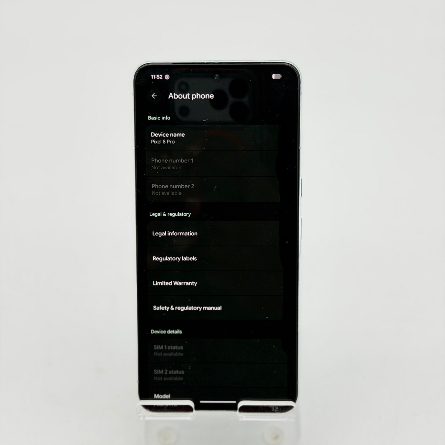 Google Pixel 8 Pro 128GB Mint Green Unlocked Clean IMEI Broken Screen PARTS ONLY