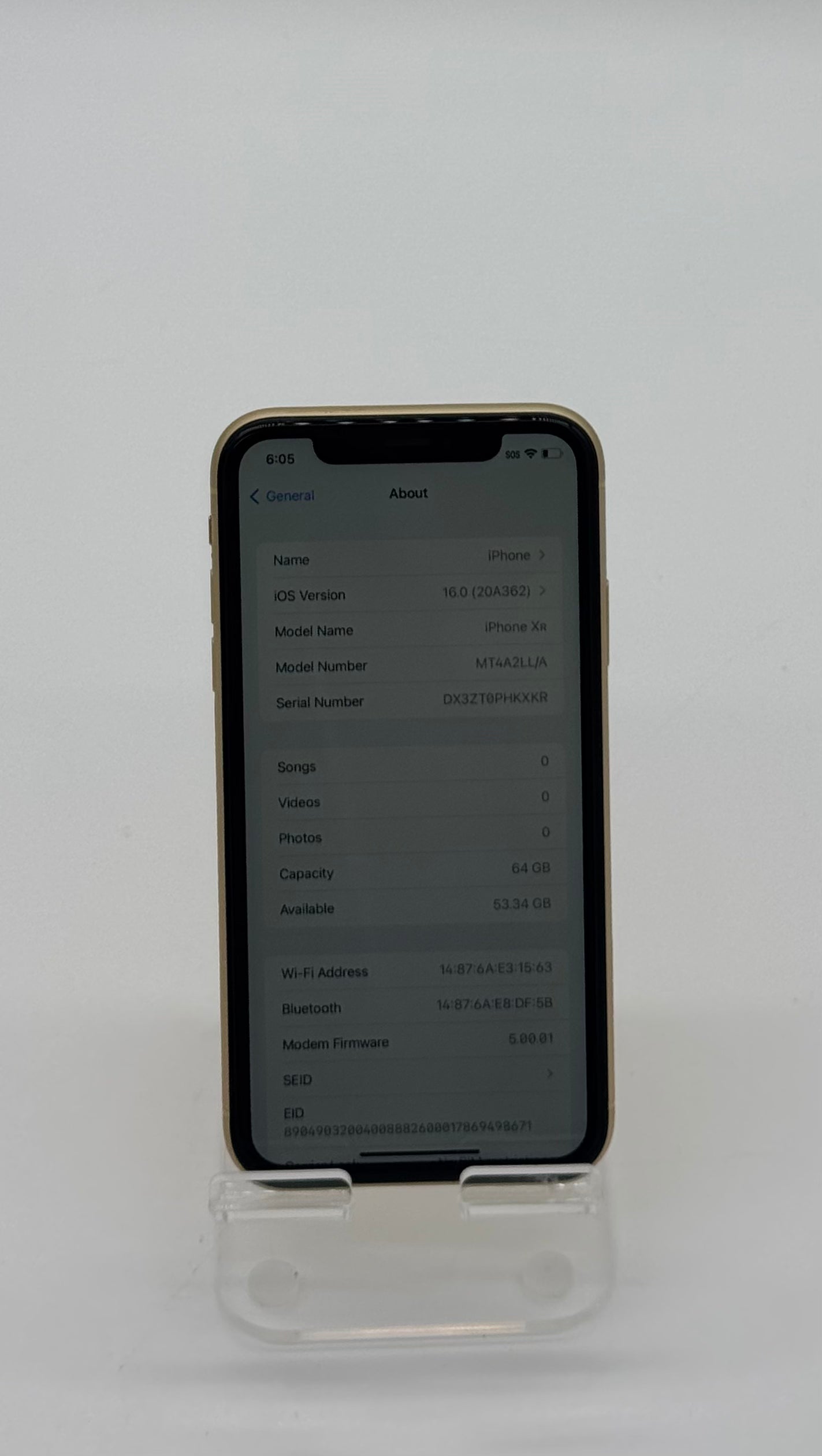 Used Apple iPhone XR - 64GB - Yellow - Unlocked - Excellent Condition