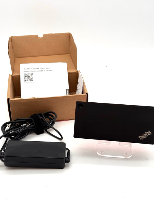 Lenovo ThinkPad Universal USB-C Docking Station 40AY 90W Adapter Open Box Mint