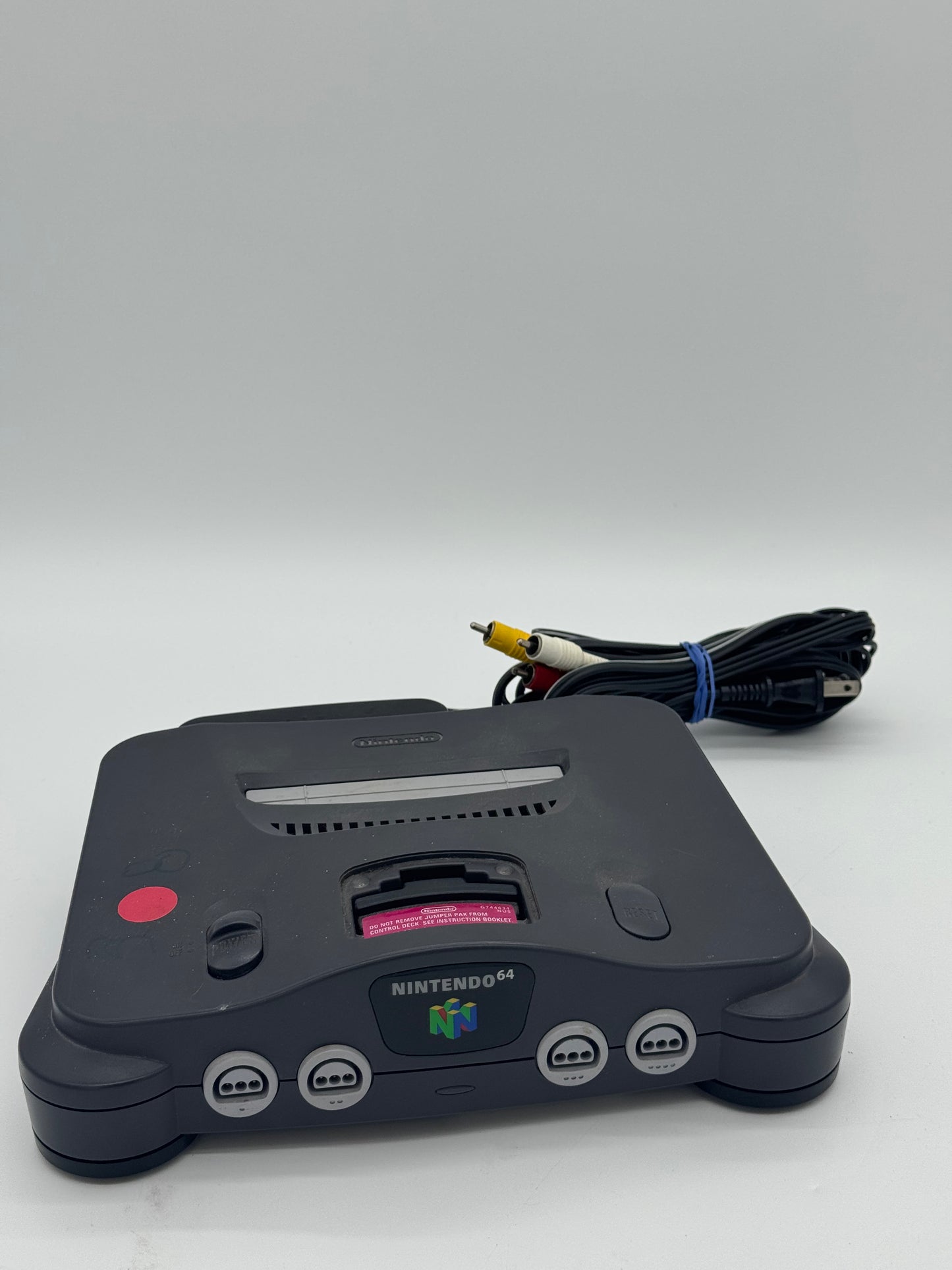 Nintendo 64 (N64) Console - Gray - Used - Fully Functional - damaged power cables