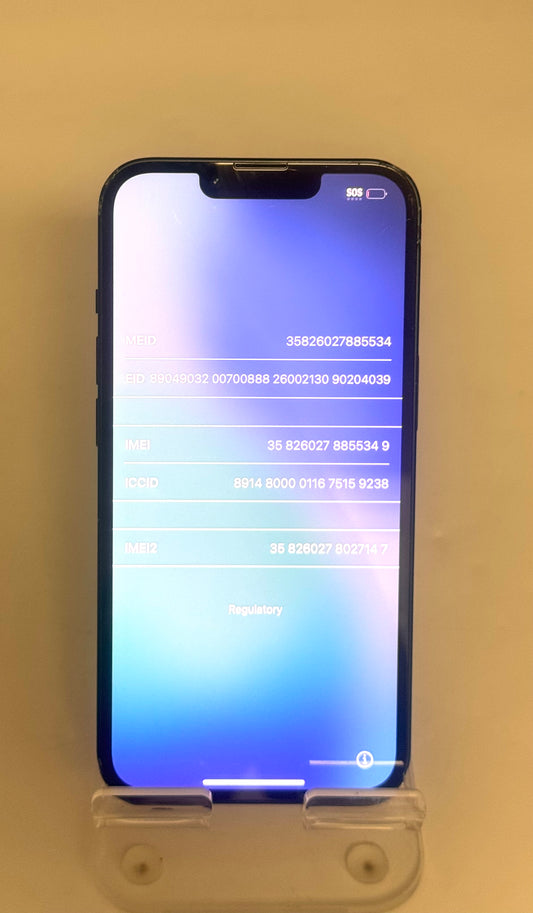 Apple iPhone 13 128GB Black Unlocked Clean IMEI iCloud Off 100% Battery Used B