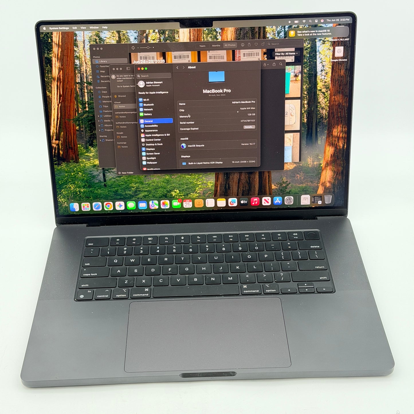 Apple MacBook Pro 16" M4 Max 128GB RAM 2TB SSD A3186 2024