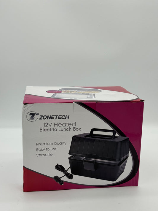 Zonetech 12V Heated Lunch Box - Black - New In Box