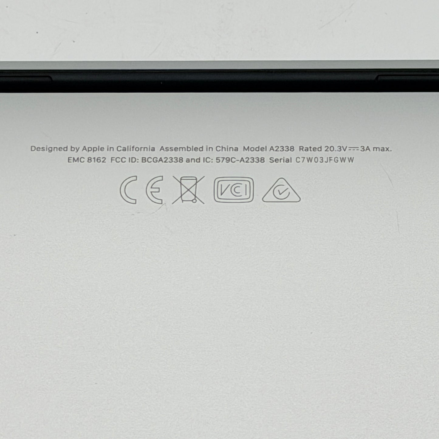Apple MacBook Pro 13" 2022 M2 8GB 256GB SSD Space Gray A2338 Touch Bar TESTED
