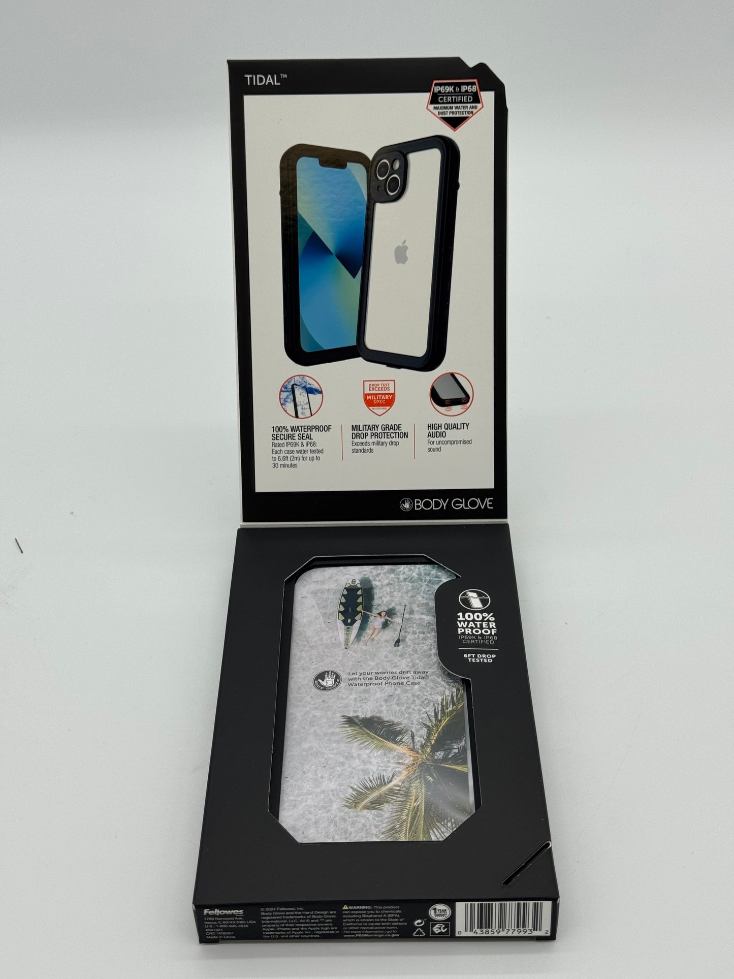 Body Glove Tidal Waterproof Multi-Colored Cell Phone Case - New In Box