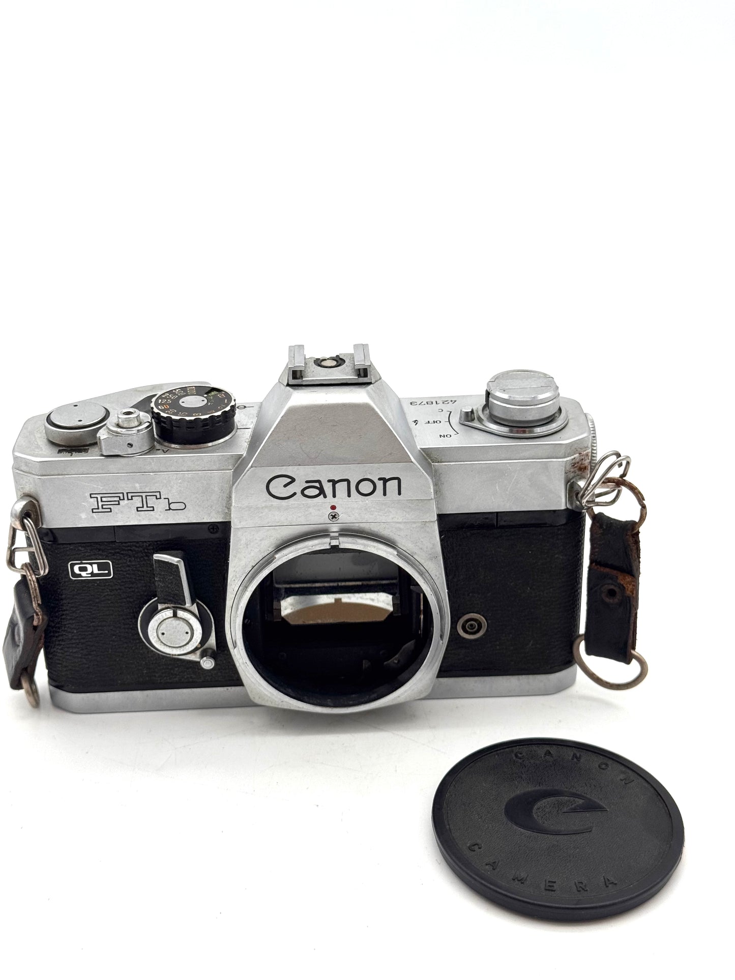 Vintage Canon FT QL 35mm SLR Film Camera Body Only - Rare Black Finish - Tested