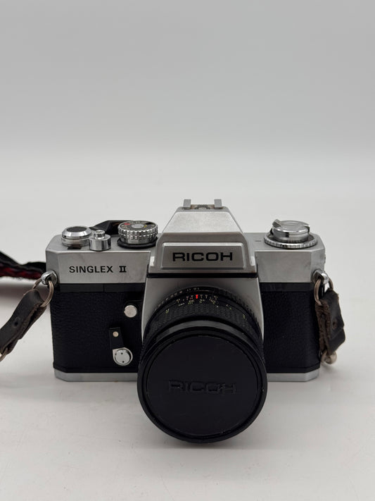 Ricoh Singlex II 35mm SLR Film Camera Black Vintage