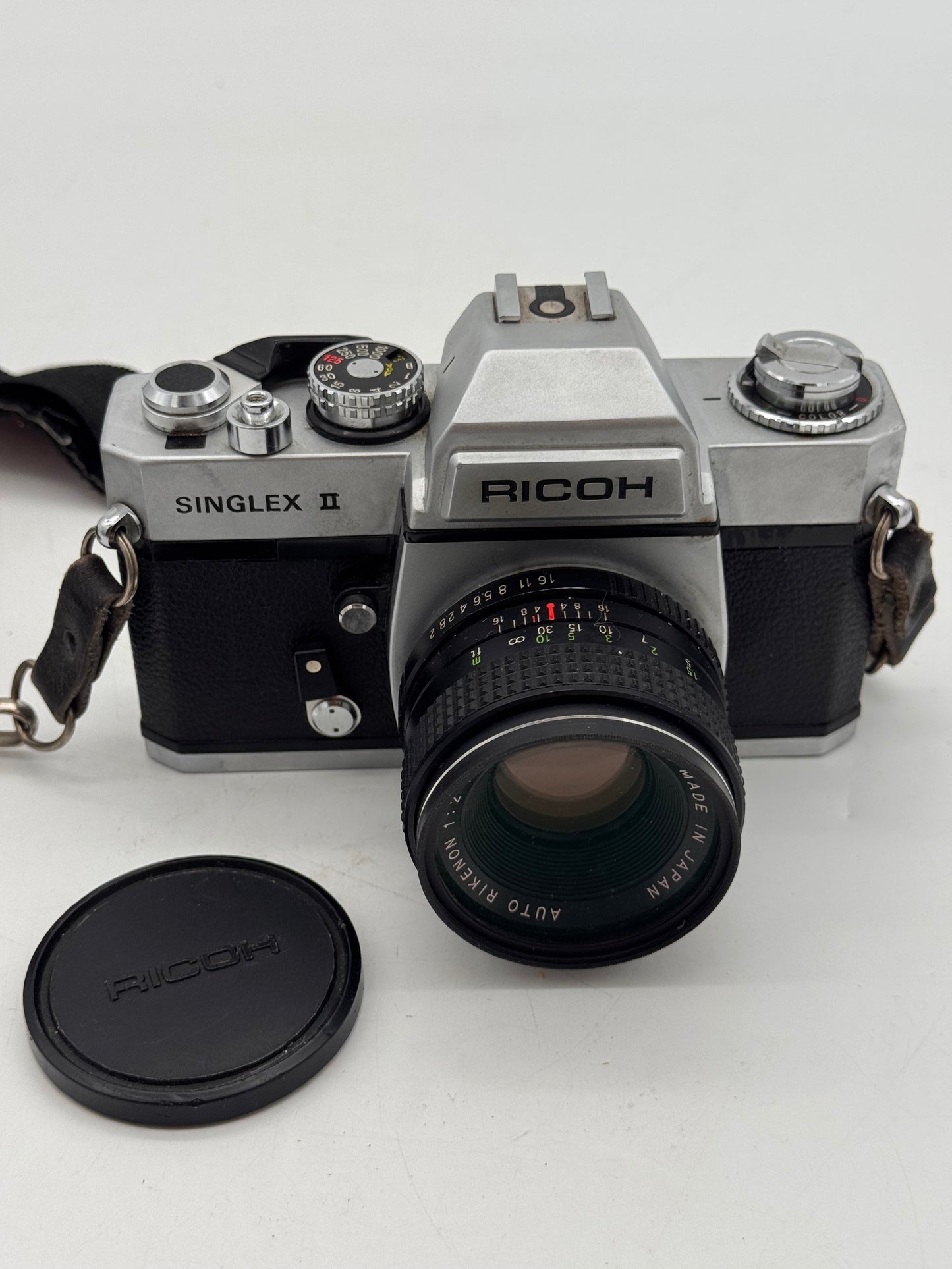 Ricoh Singlex II 35mm SLR Film Camera Black Vintage