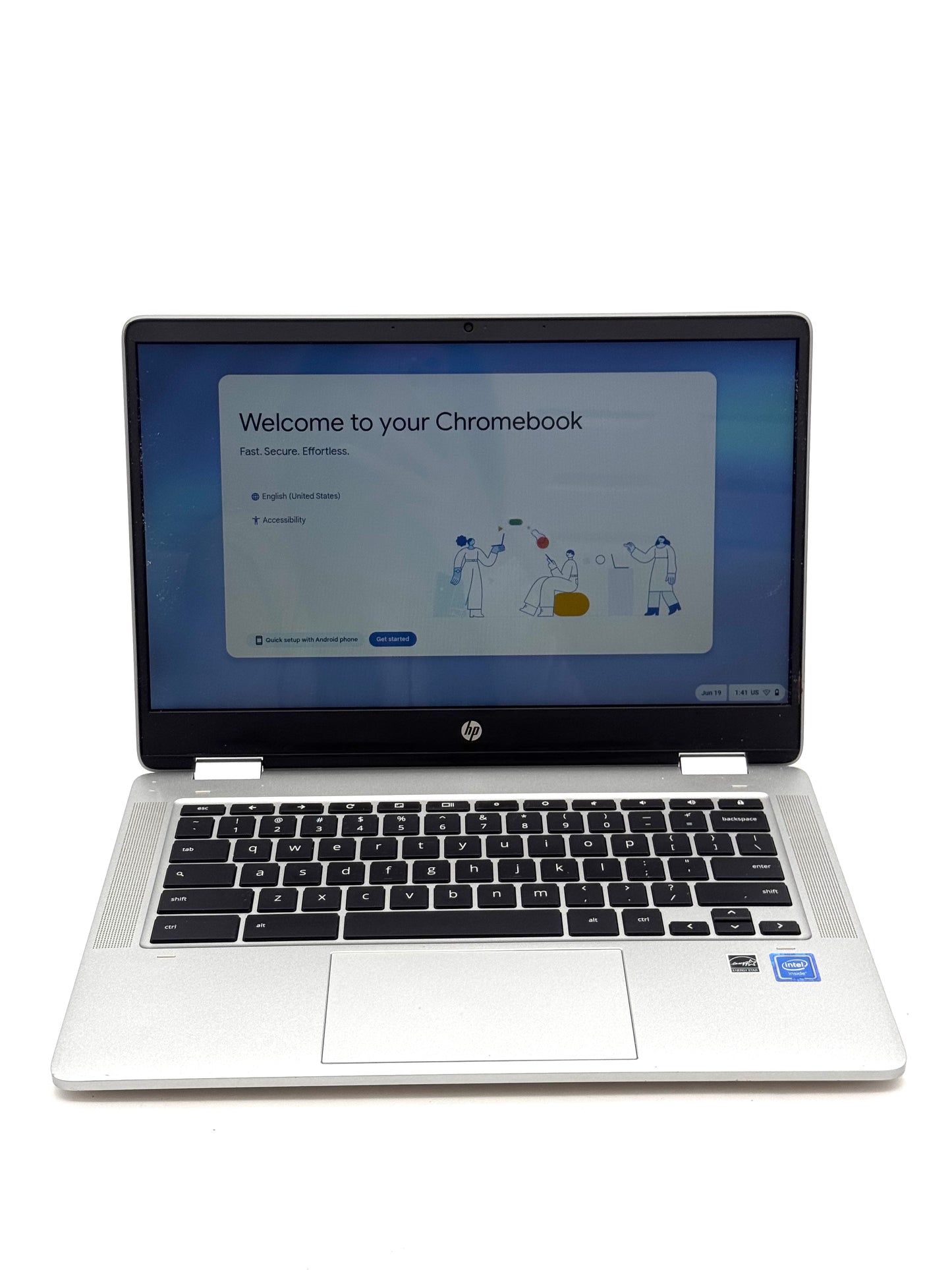 HP Chromebook x360 14A-CA0036NR 14" Touchscreen Celeron 4GB 64GB Gray Tested