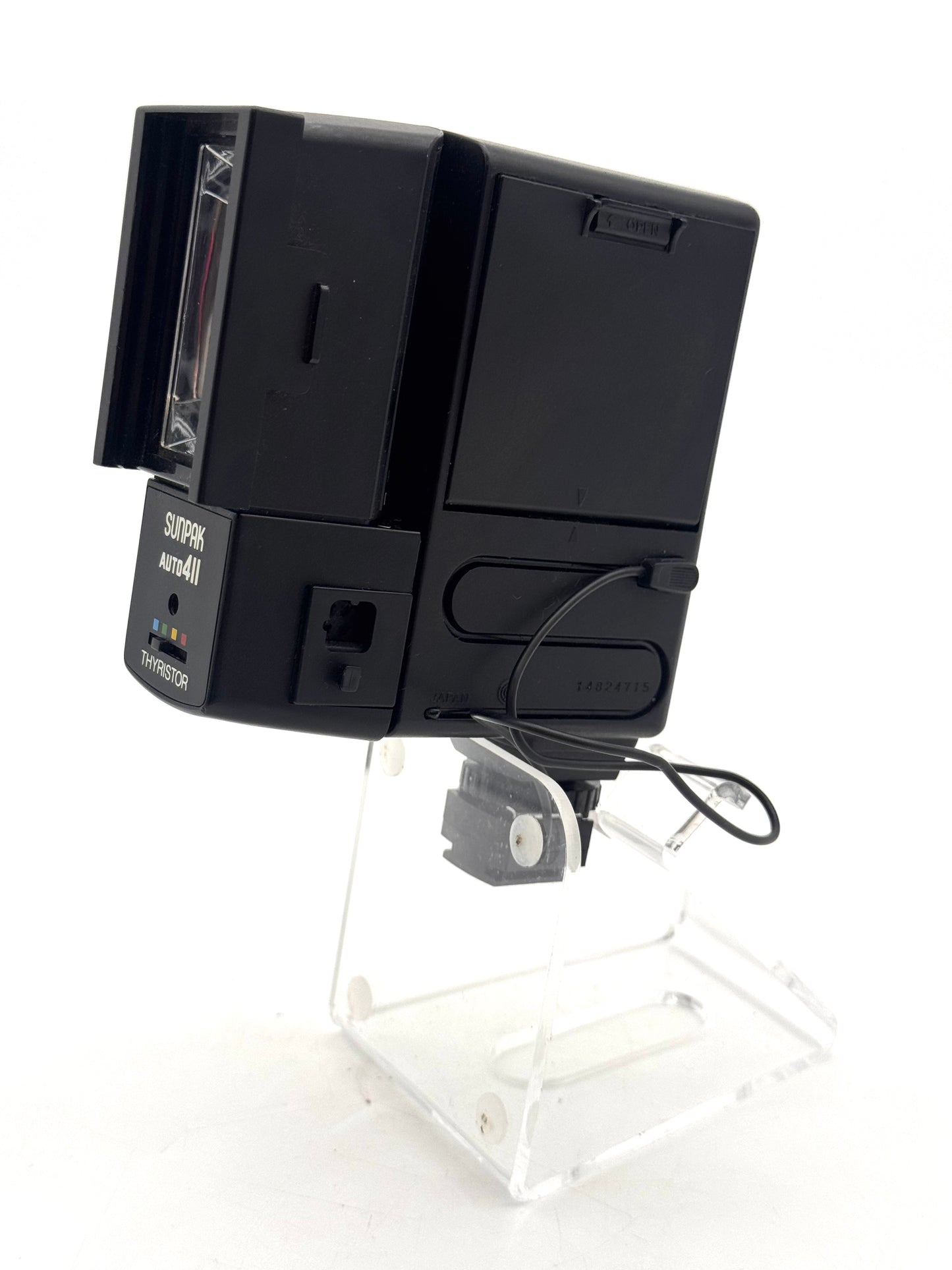 Sunpak Auto 411 Thyristor Shoe Mount Electronic Camera Flash - Tested & Working