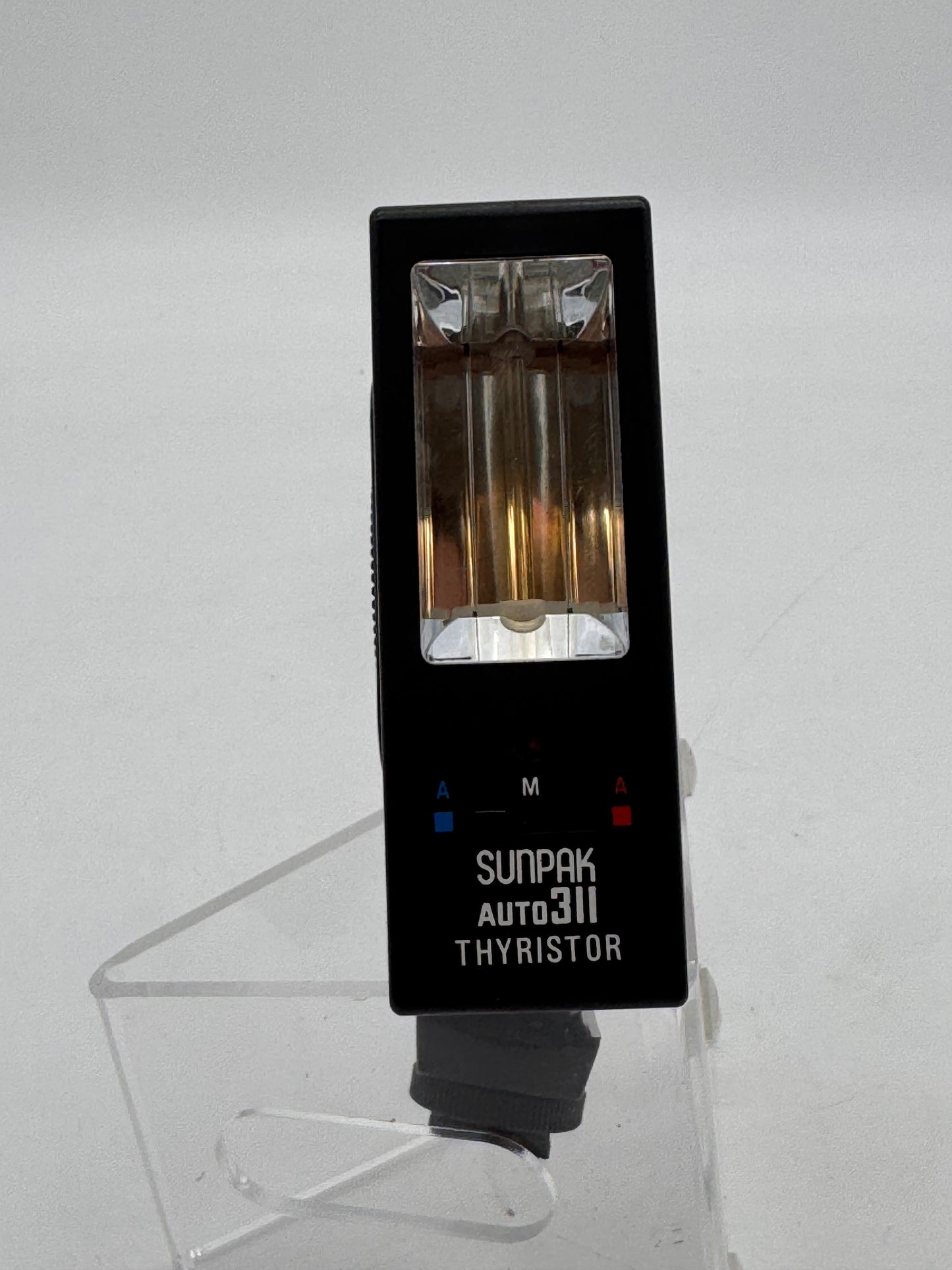 Sunpak Auto 311 Thyristor Shoe Mount Electronic Camera Flash Unit Black Tested