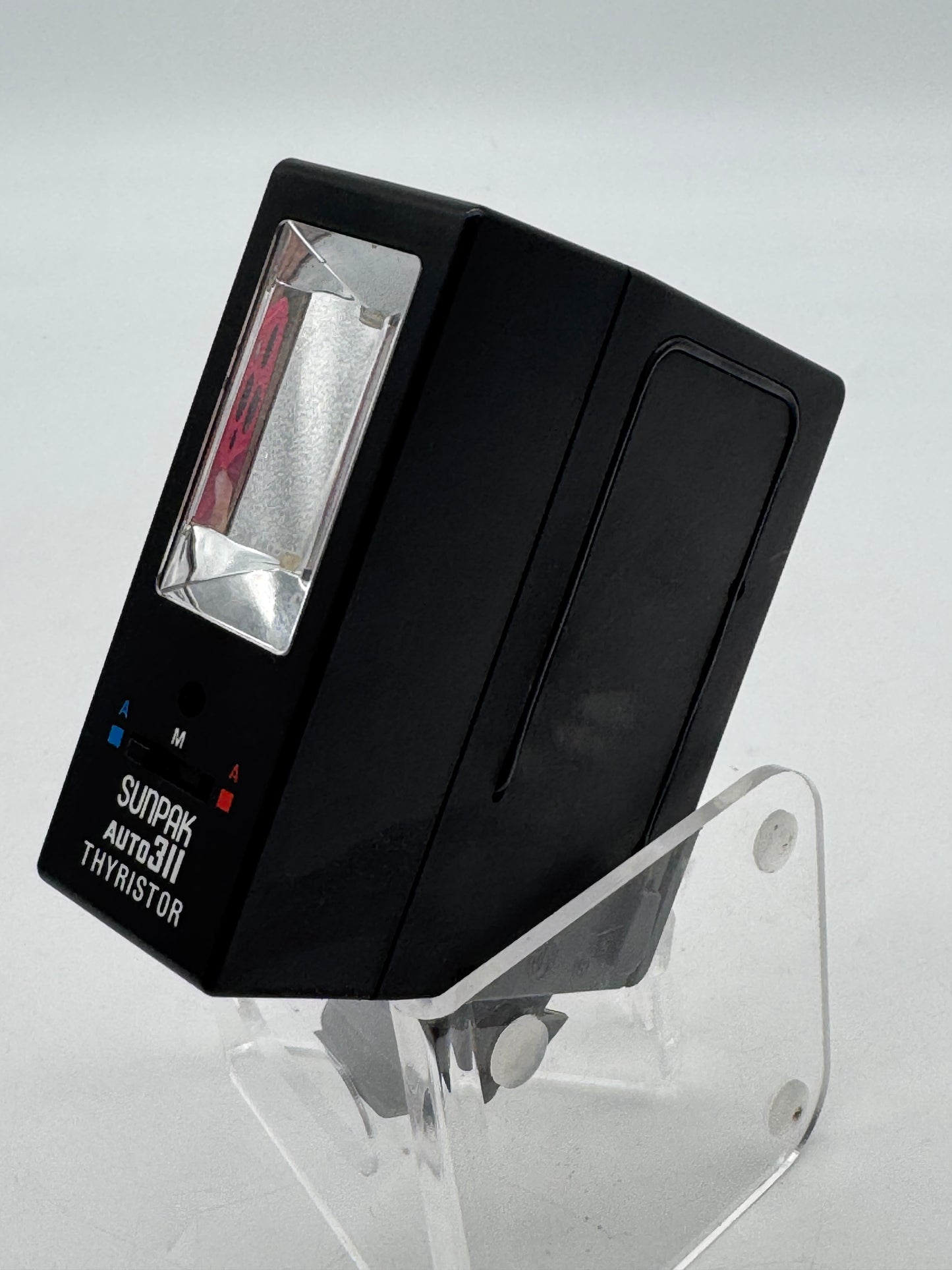 Sunpak Auto 311 Thyristor Shoe Mount Electronic Camera Flash Unit Black Tested