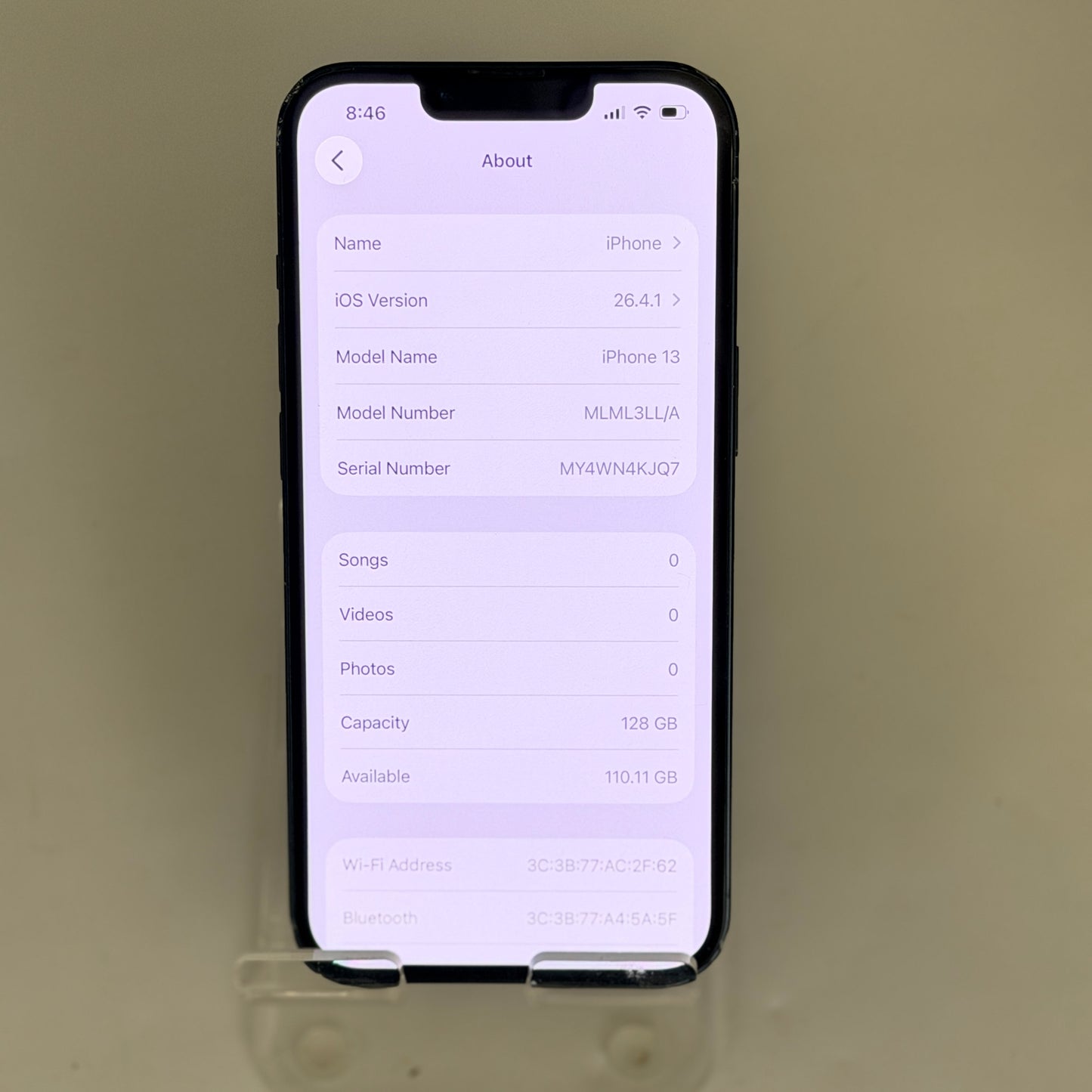 Apple iPhone 13 128GB Midnight Black Unlocked - 100% BATTERY HEALTH Clean IMEI