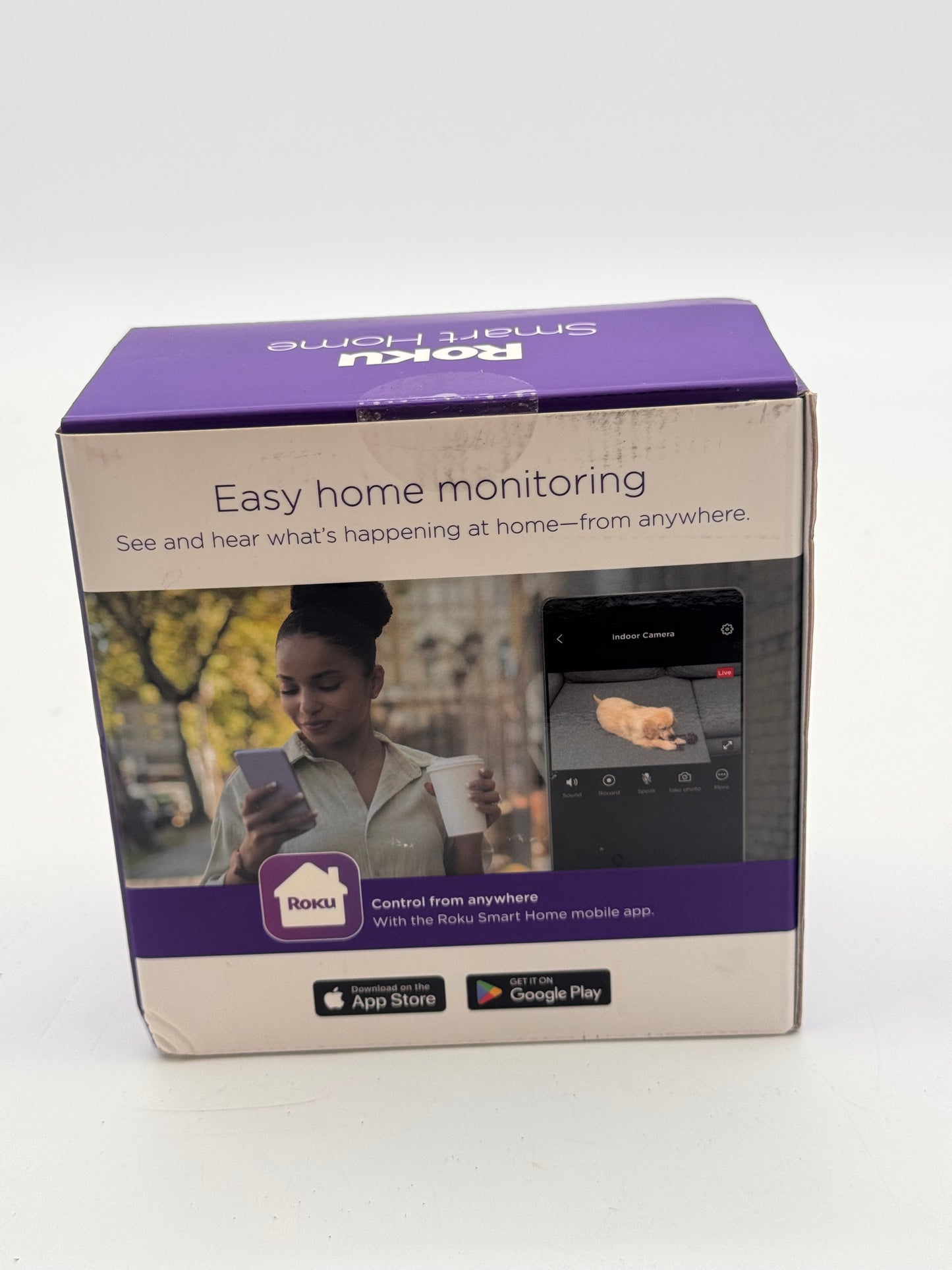 Roku Indoor Camera Wired (2-Pack) White Security Camera