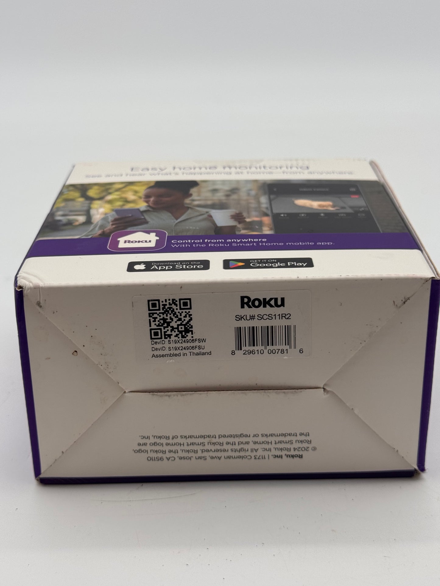 Roku Indoor Camera Wired (2-Pack) White Security Camera