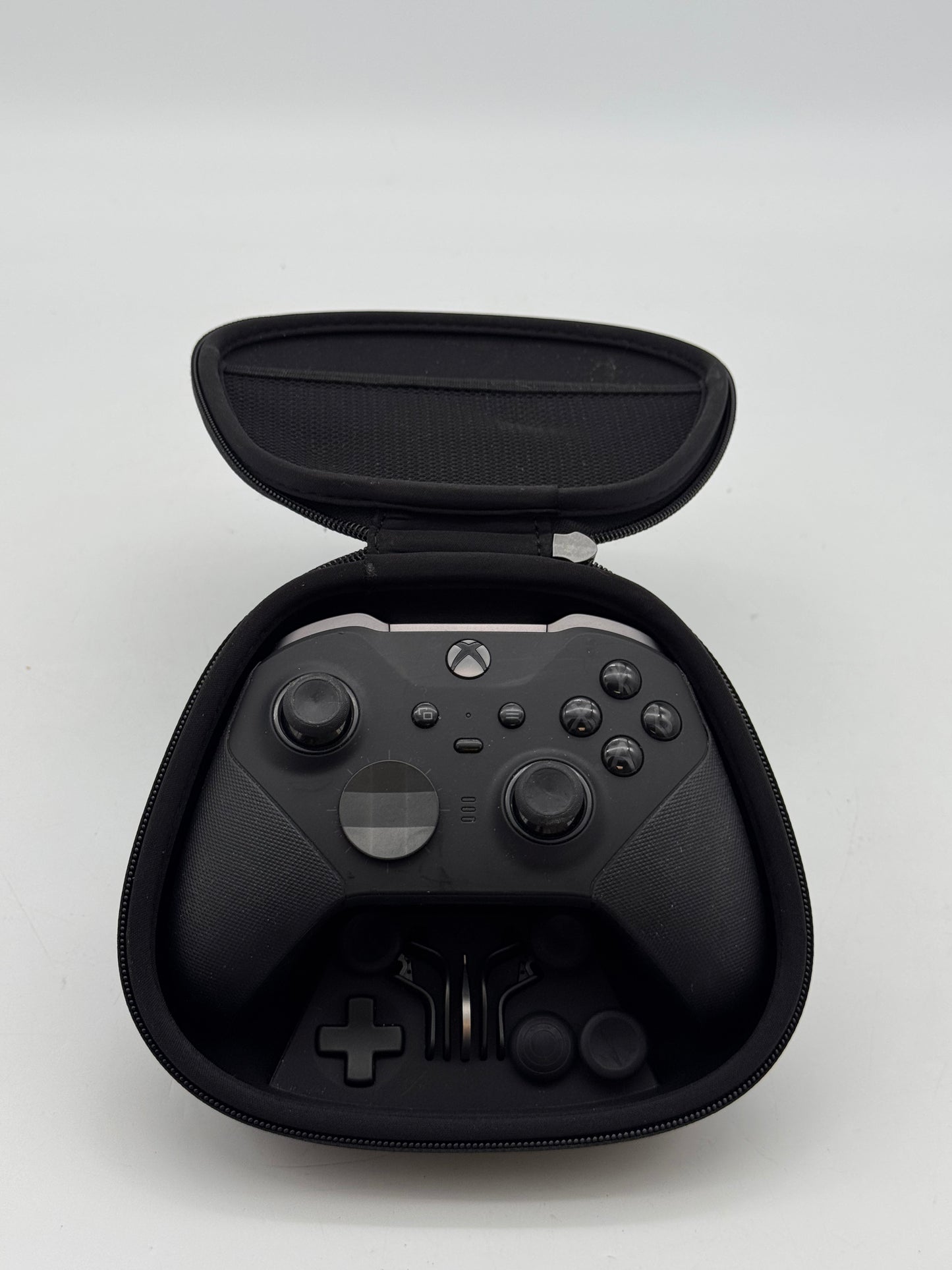 Microsoft Xbox Elite Series 2 Wireless Controller Black w/ Case Paddles TESTED