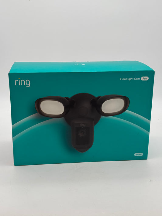 Ring Floodlight Cam Wired Pro Black Outdoor Security Camera - Brand New Sealed