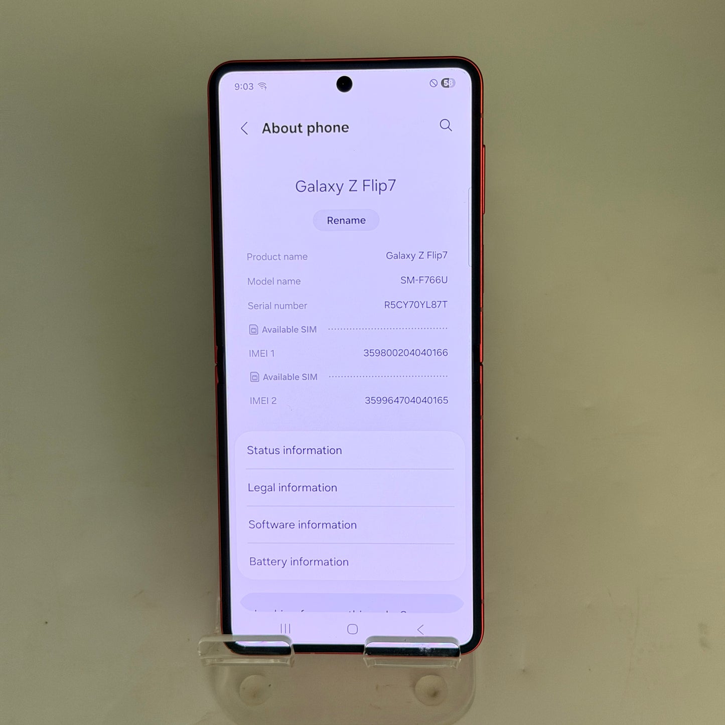 Samsung Galaxy Z Flip 7 256GB Pink (UNLOCKED)