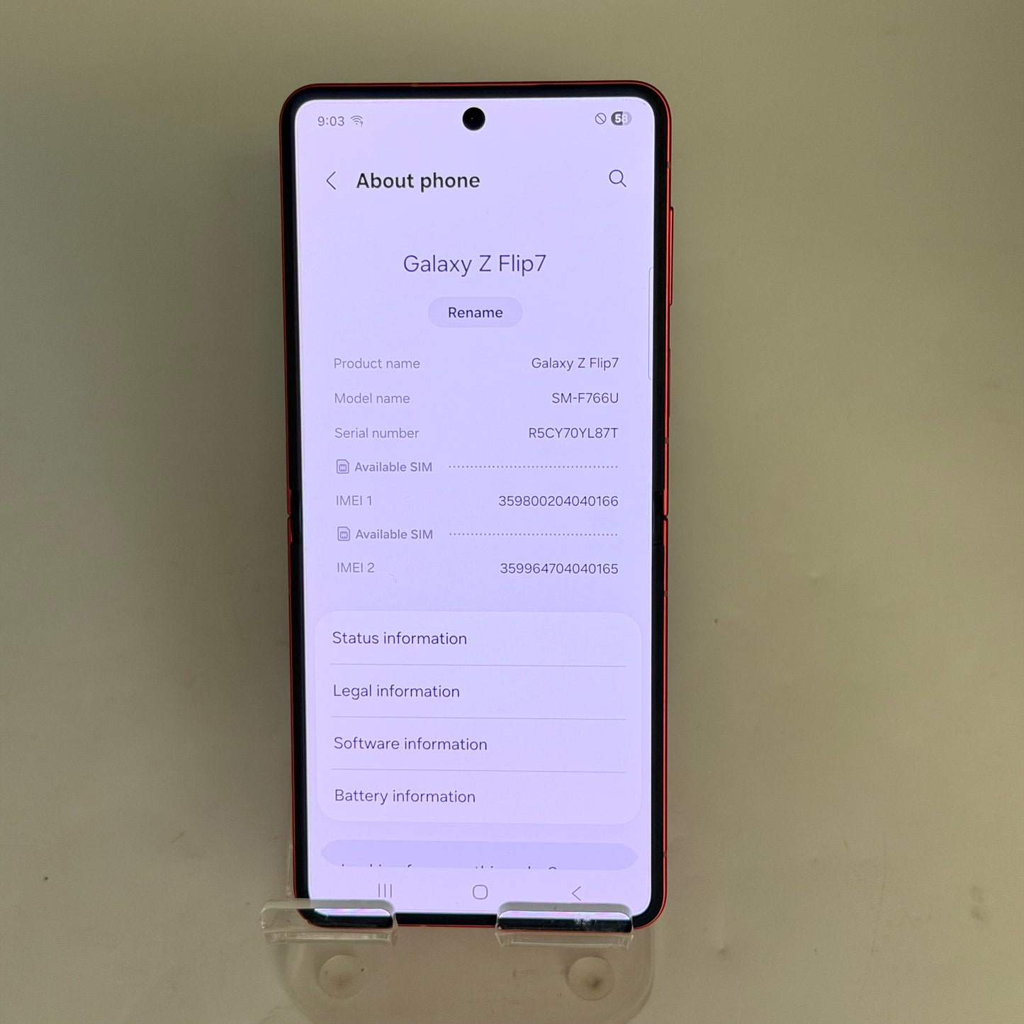 Samsung Galaxy Z Flip 7 256GB Pink (UNLOCKED)