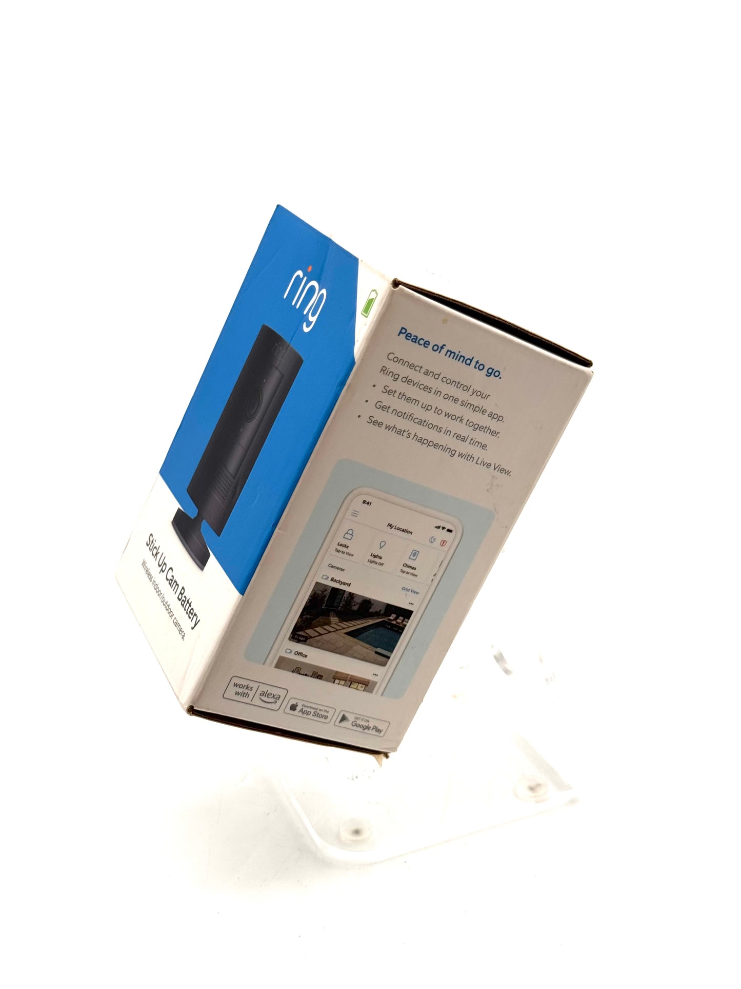 Ring Wireless Stick Up Camera White B07Q6ZZFLS Quill ****New In Box****