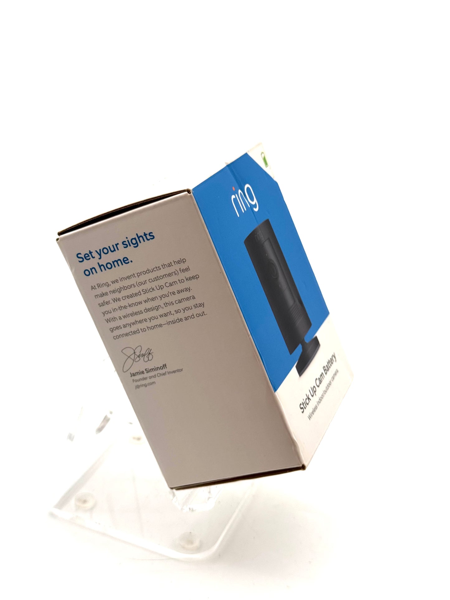 Ring Wireless Stick Up Camera White B07Q6ZZFLS Quill ****New In Box****