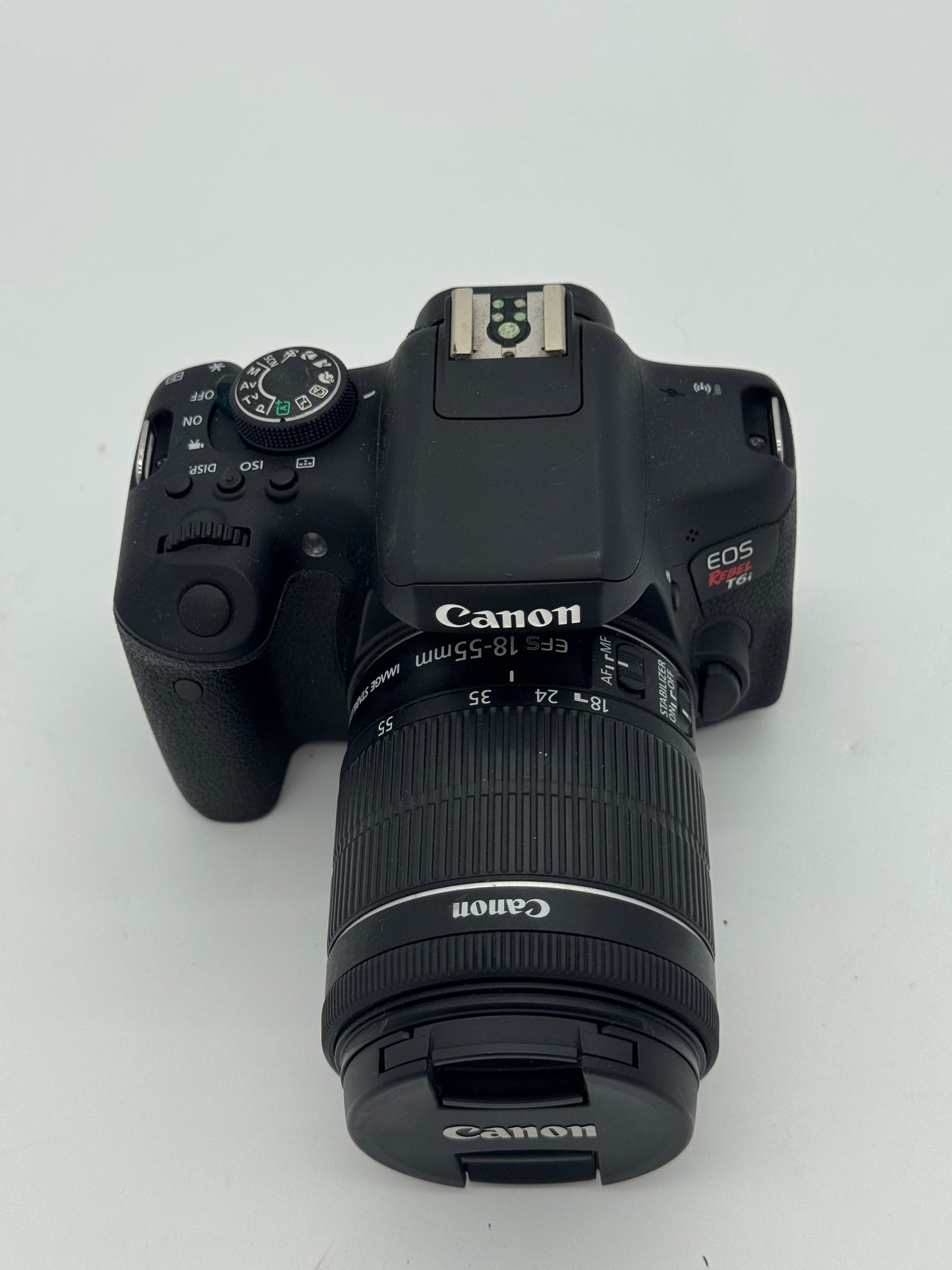 Canon EOS Rebel T6i Digital Camera - Black - Functional Flash & Clear Lens