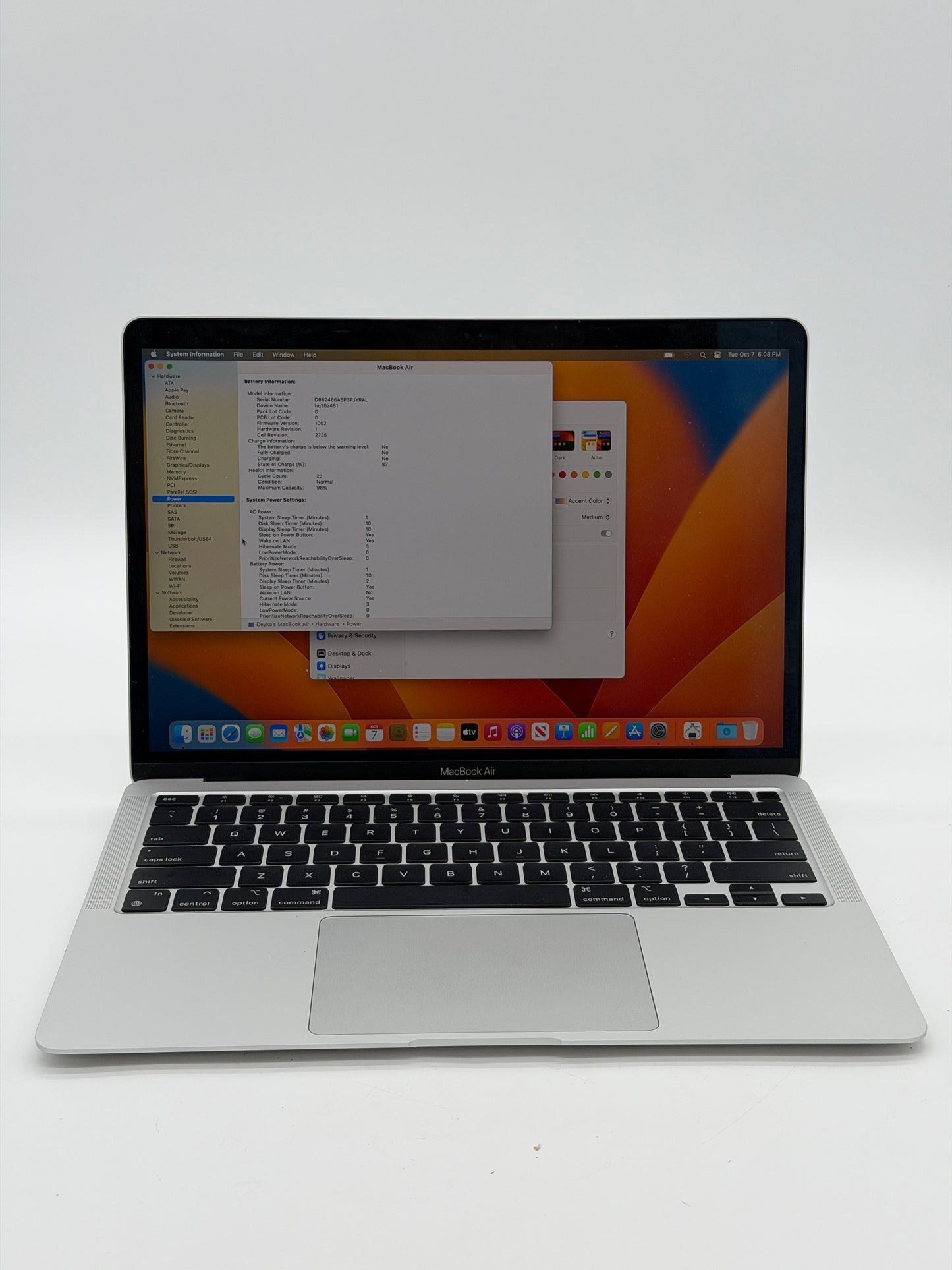 Apple MacBook Air 13.3in (256GB SSD, M1, 8GB) Laptop - Space Grey - Model A2337