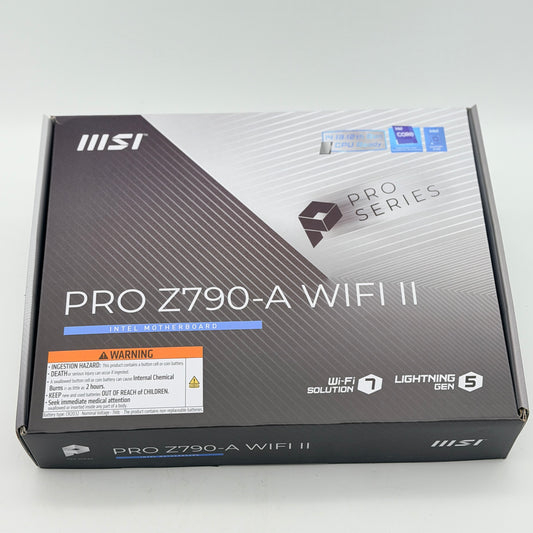 MSI PRO Z790-A WIFI II LGA 1700 ATX Intel DDR5 Motherboard - NEW OPEN BOX