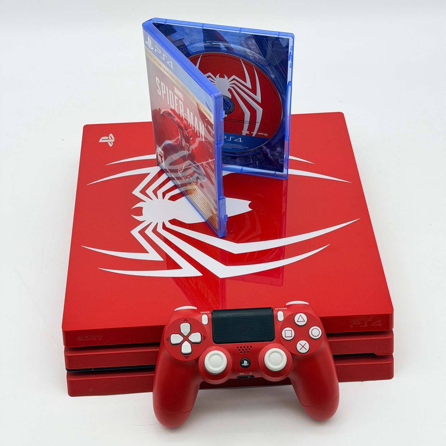 Sony PlayStation 4 PS4 Pro 1TB Marvel Spider-Man Limited Edition Red Console Tested