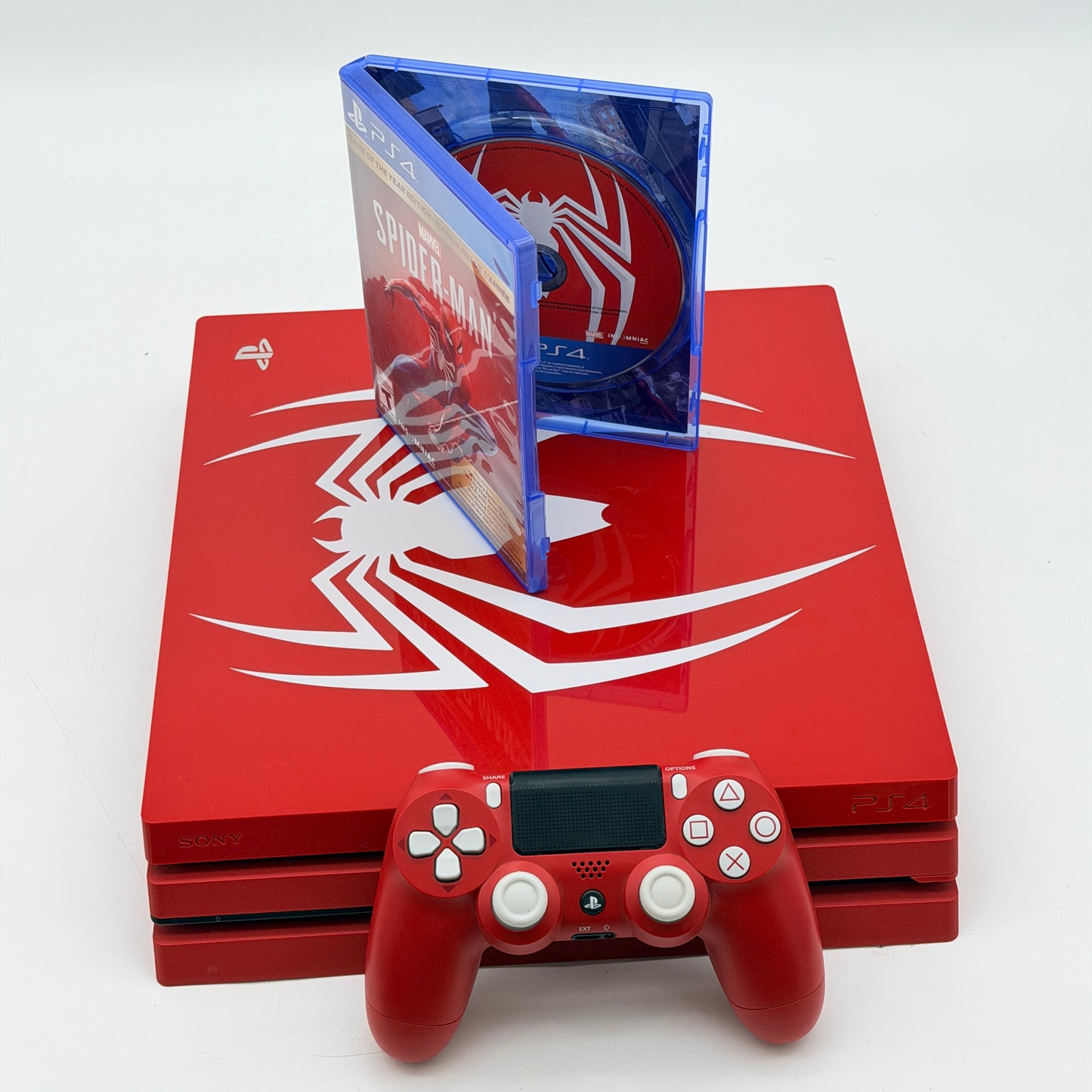 Sony PlayStation 4 PS4 Pro 1TB Marvel Spider-Man Limited Edition Red Console Tested