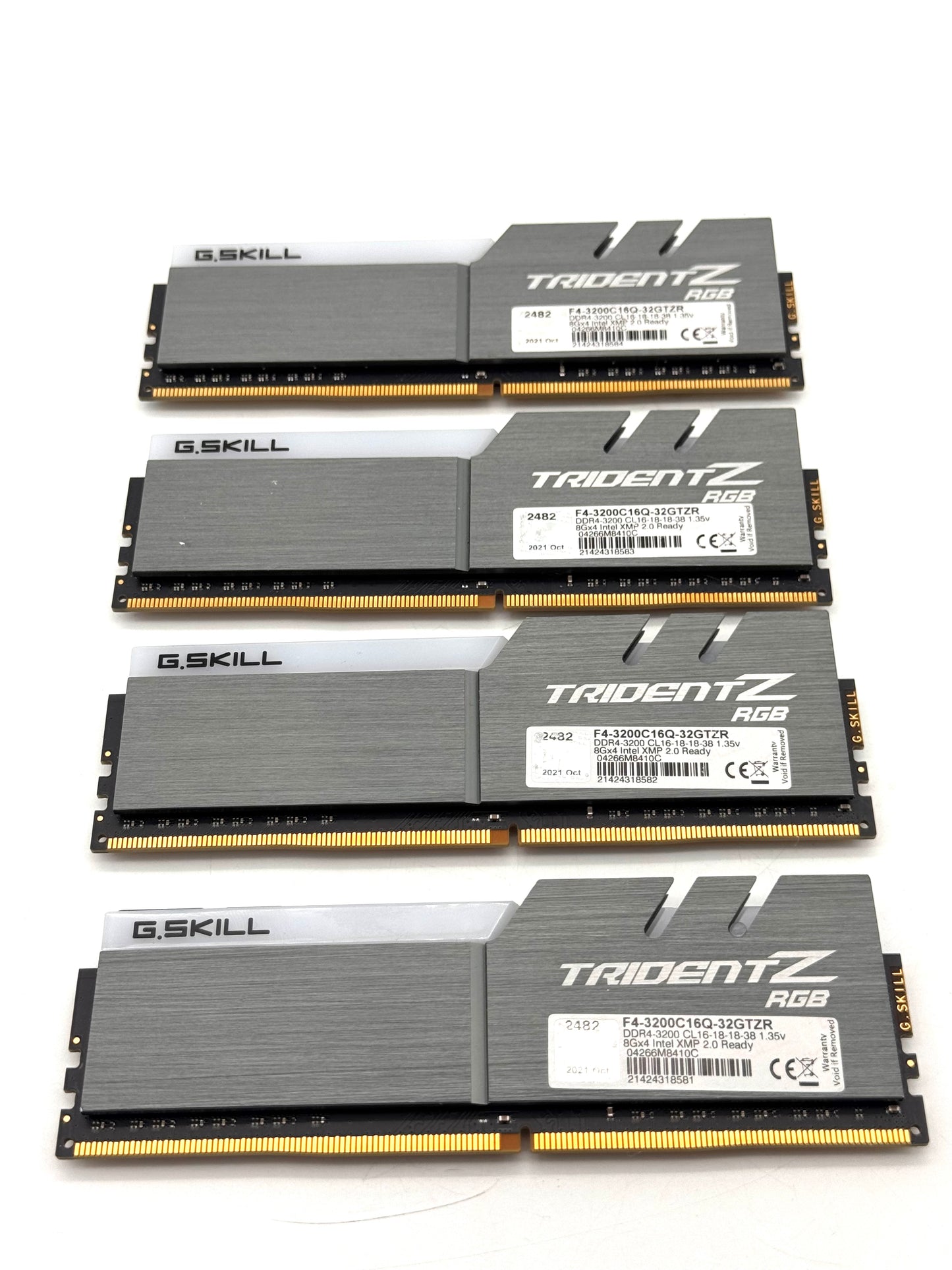 G.SKILL Trident Z RGB 32GB (4x8GB) DDR4 3200MHz RAM F4-3200C16Q-32GTZRX
