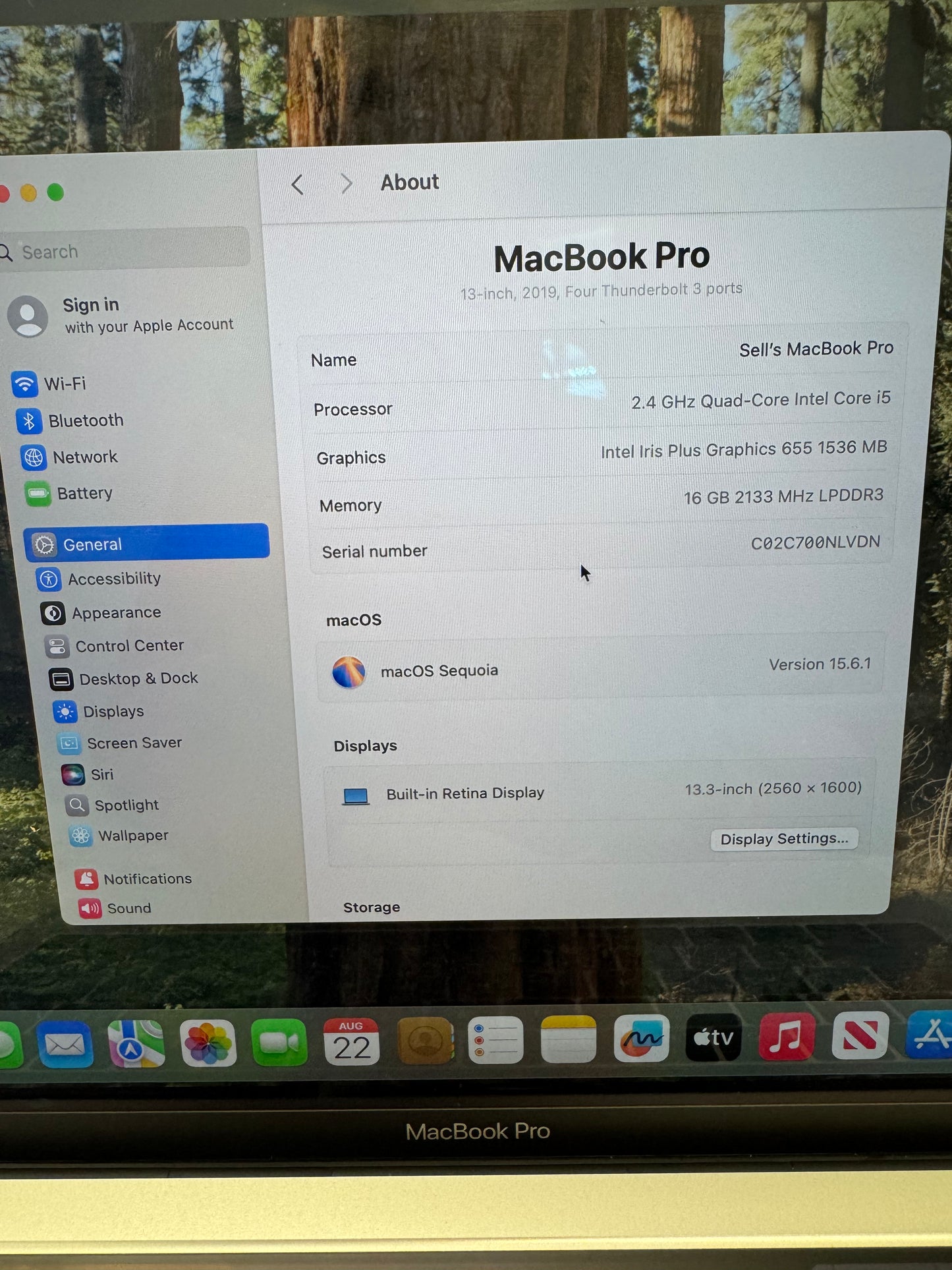 Apple MacBook Pro 13" A1989 2018 - Used - A - Gray