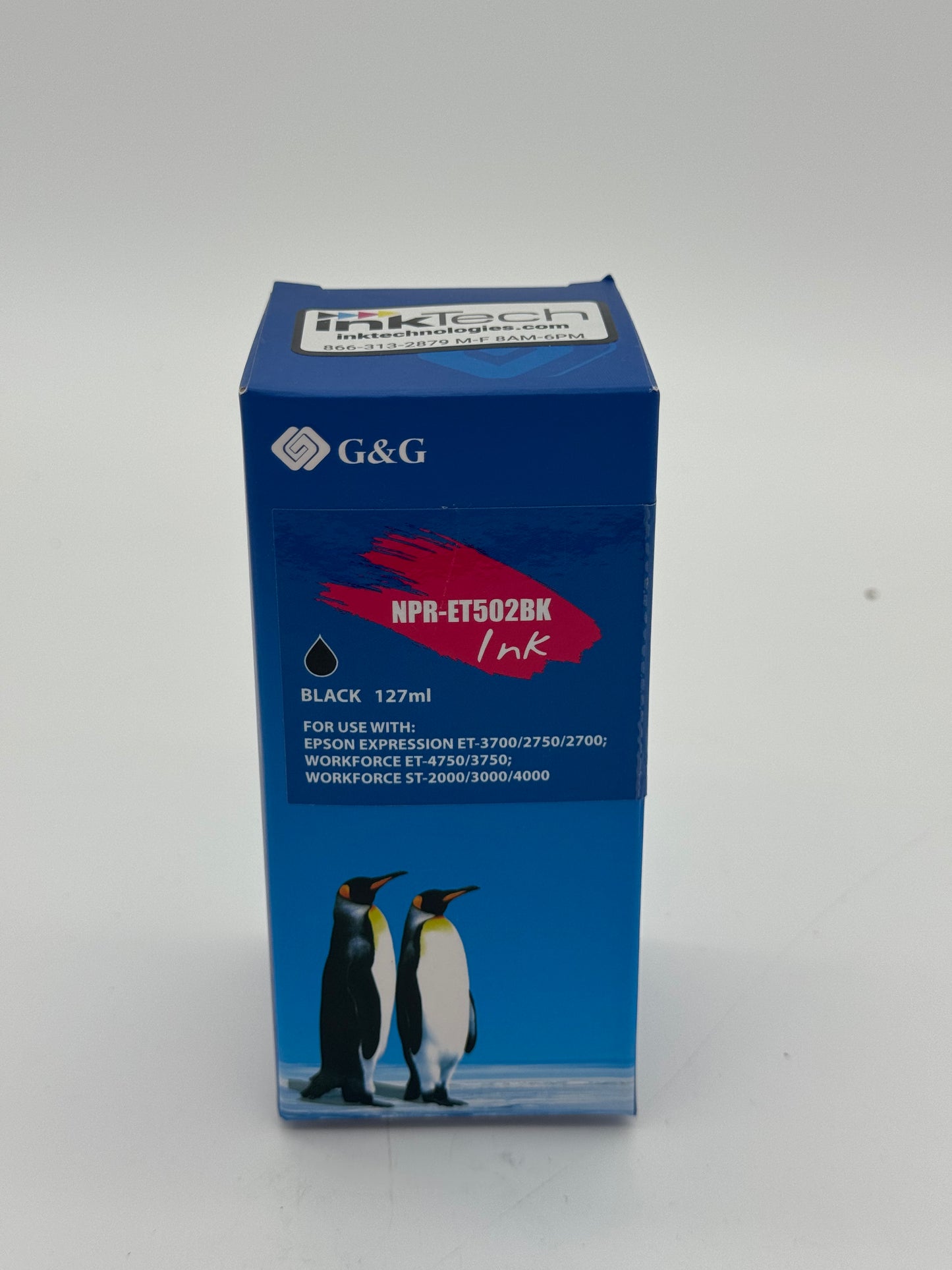 G&G NPR-ET5028K Black Ink Cartridge 127ml - New In Box