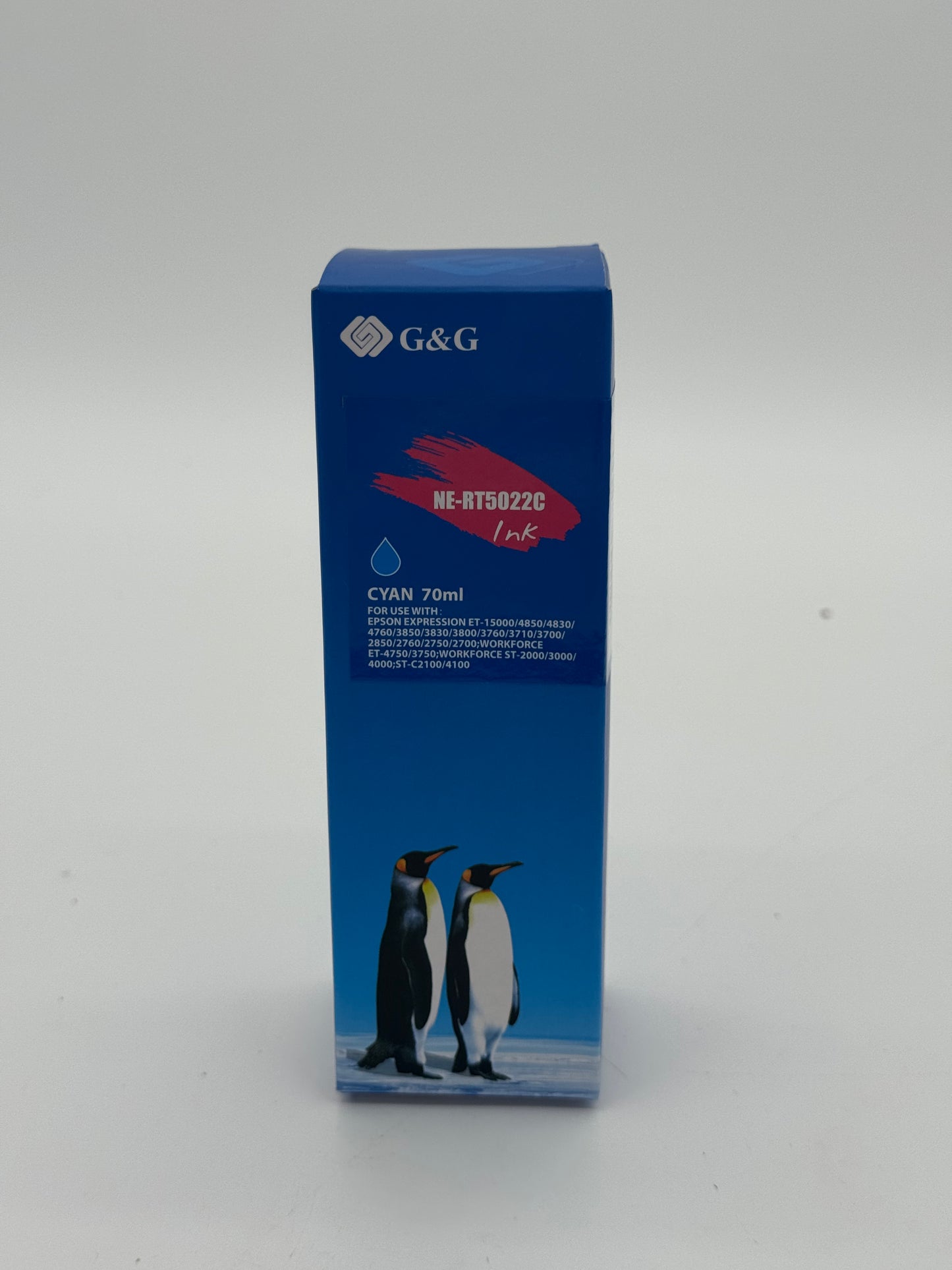 G&G NE-RT5022C Cyan Ink Cartridge 70ml - New In Box