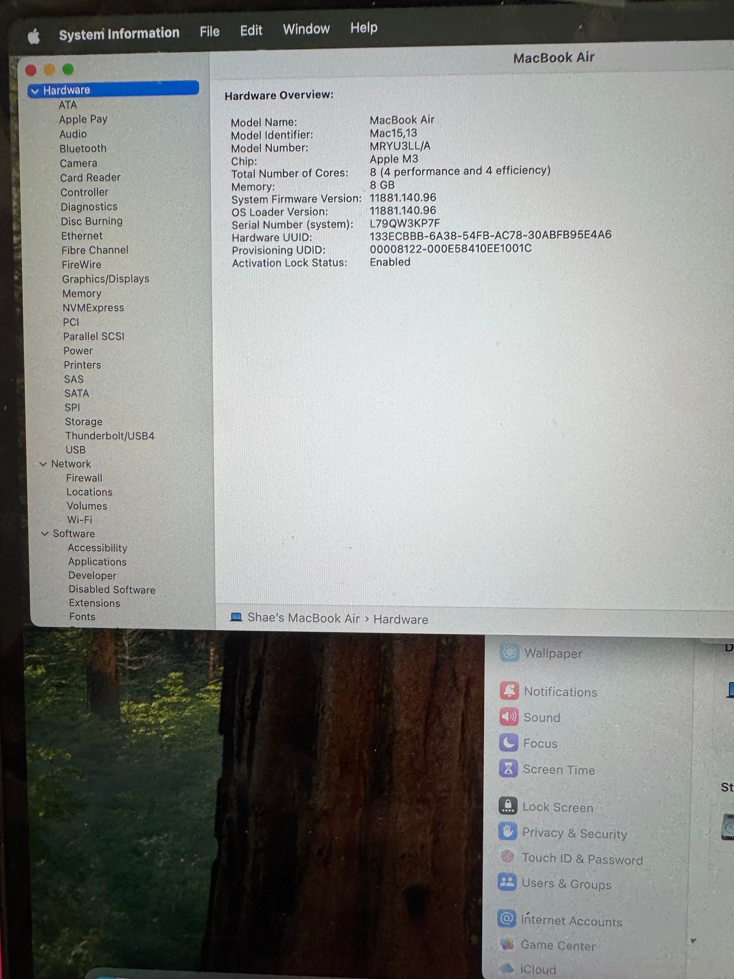 Apple MacBook Air 15" M3 A3114 (2024) - Used - Blue - 256GB SSD