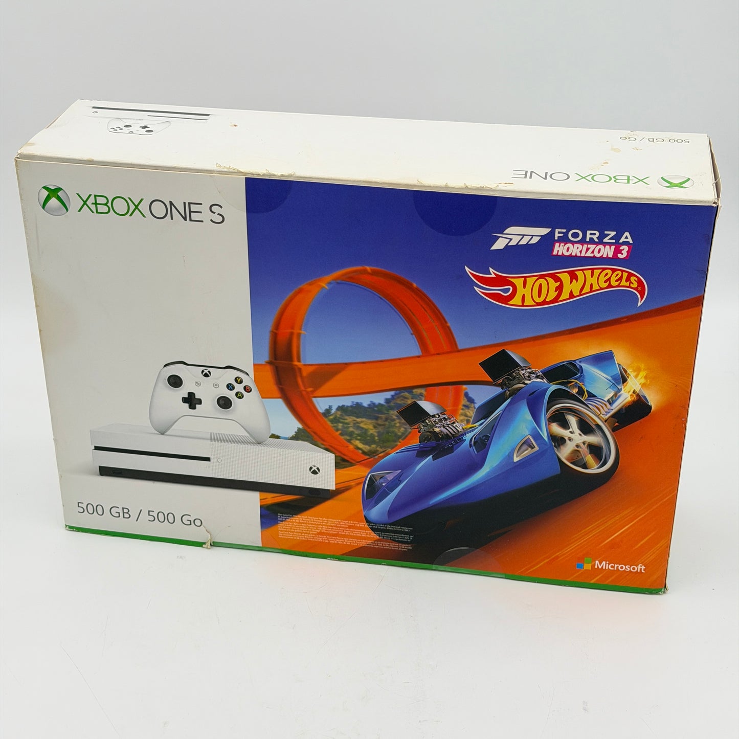 Microsoft Xbox One S 500GB White Console Model 1681 Boxed Bundle w/ 2 Controllers