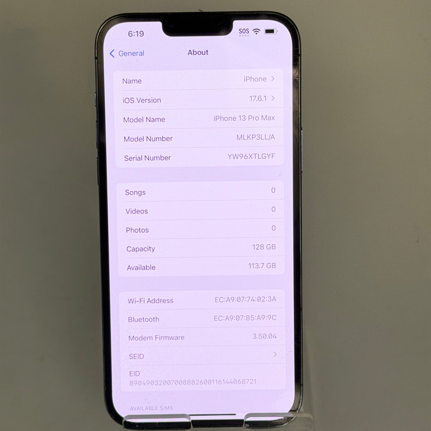 Apple iPhone 13 Pro Max 128GB Sierra Blue T-Mobile Only Clean IMEI - Tested